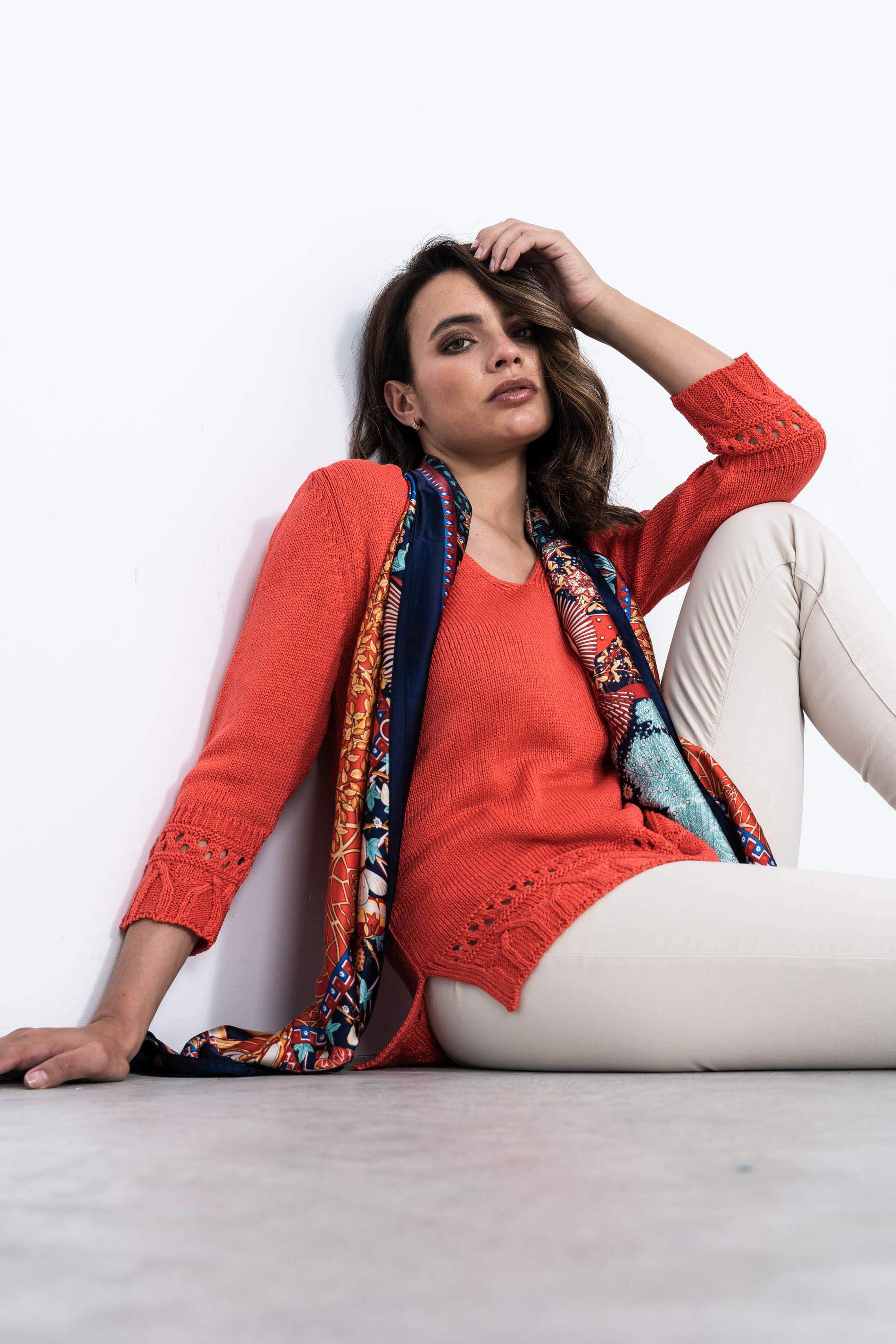 JERSEY DETALLE CENEFAS CORAL