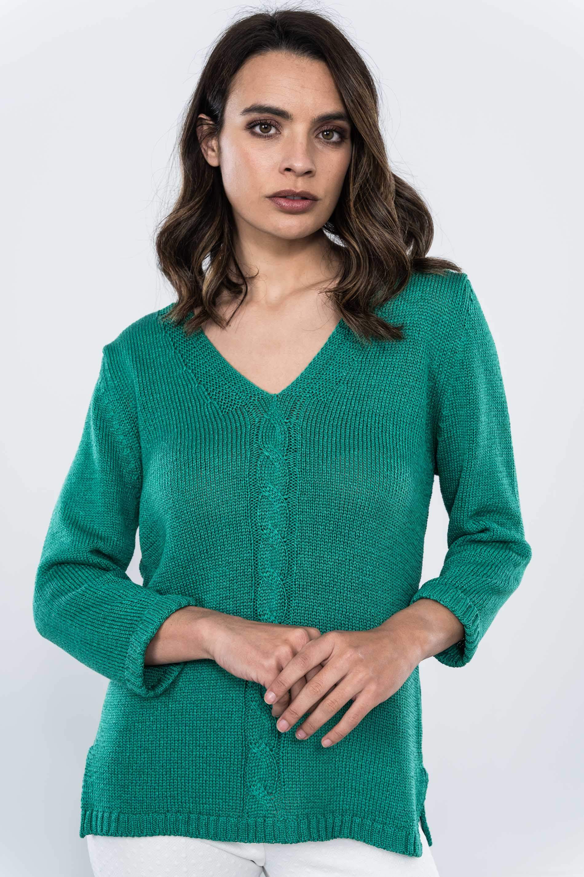 JERSEY TRENZAS VERDE