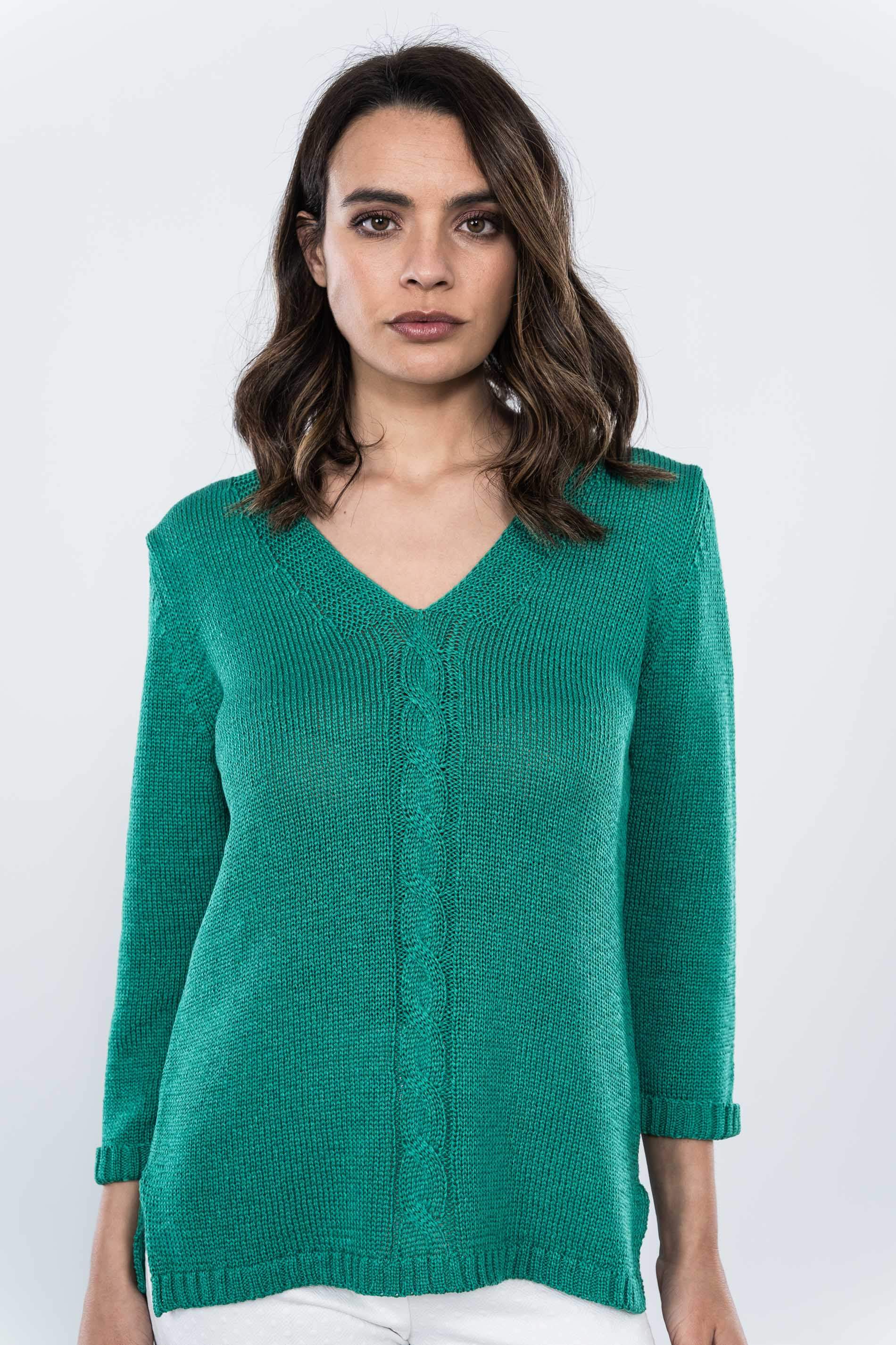JERSEY TRENZAS VERDE