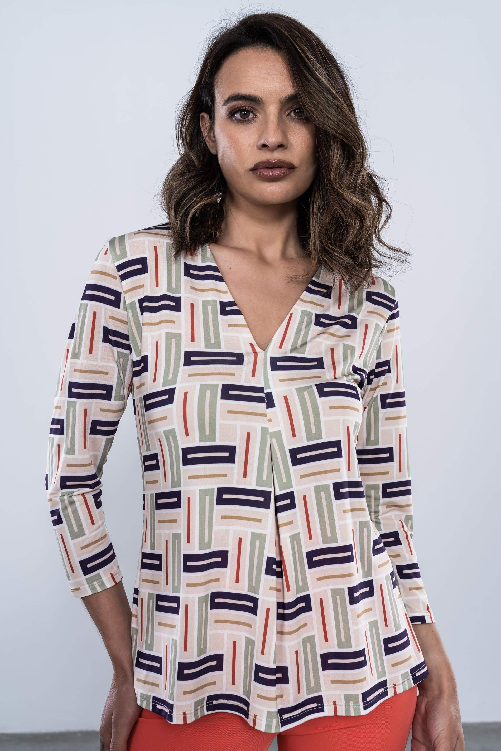 CAMISETA  GEOMETRICA FUELLE M FRANCESA