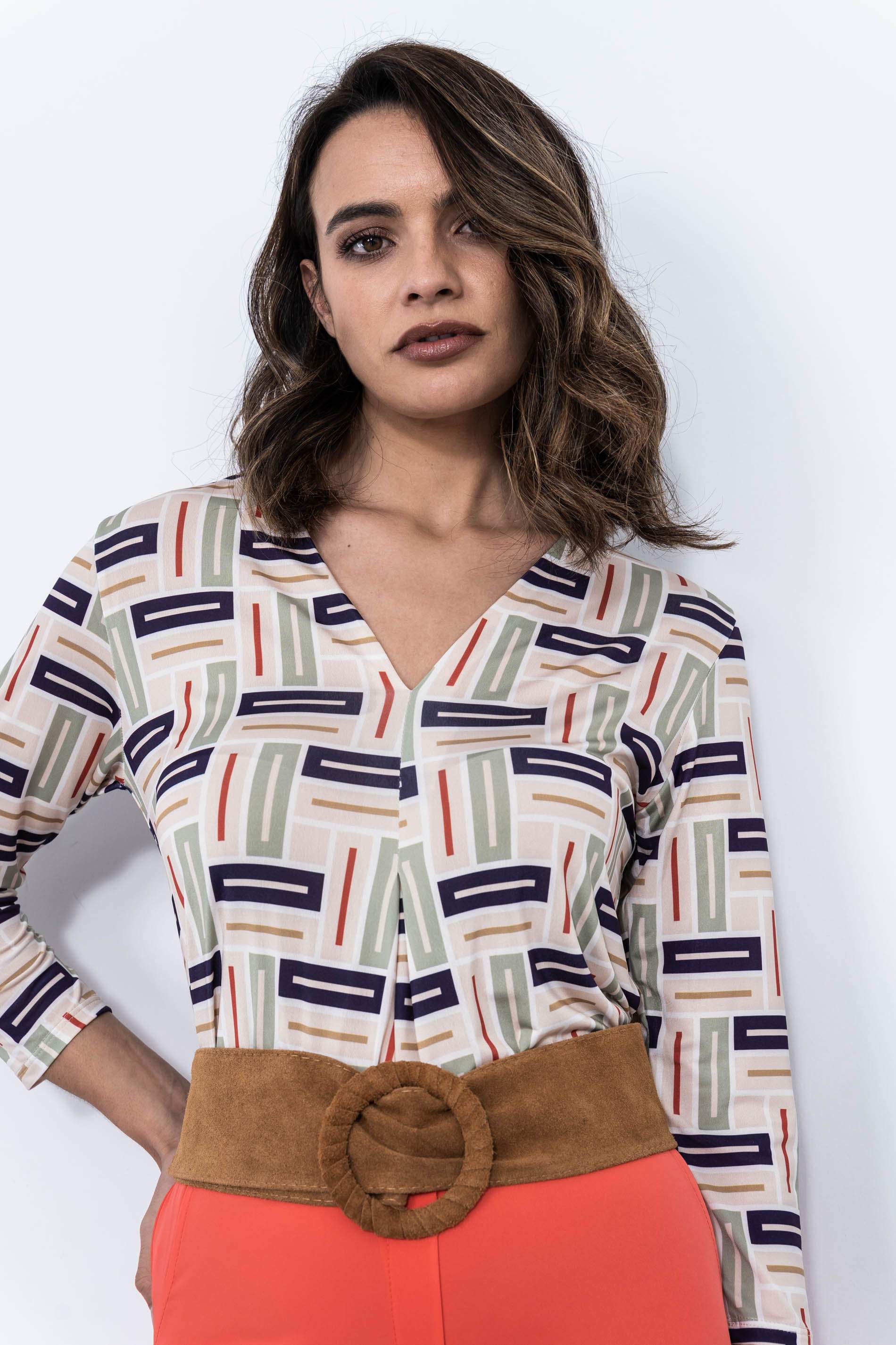 CAMISETA GEOMETRICA FUELLE M FRANCESA