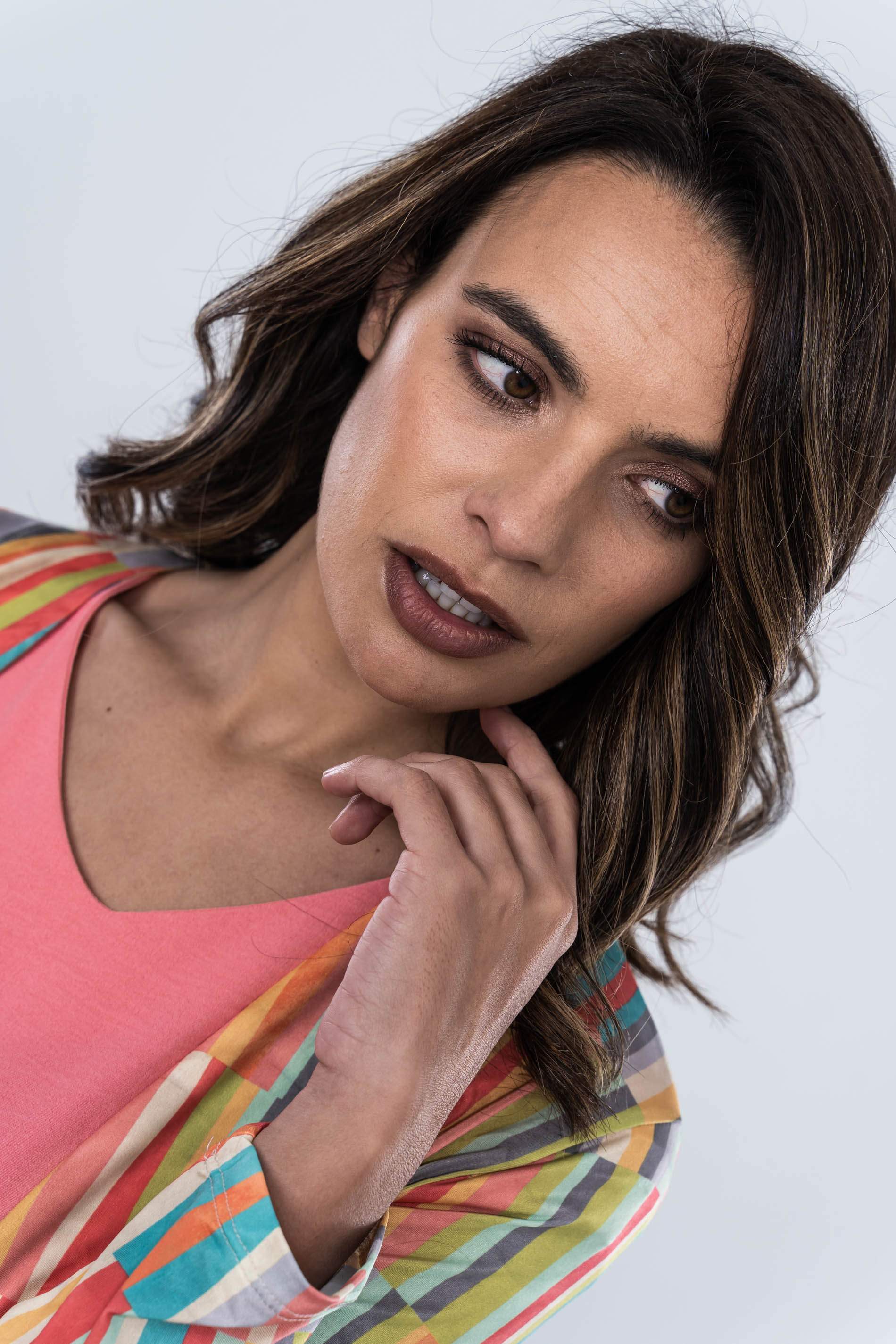 CHAQUETA GEOMETRICA RAYAS
