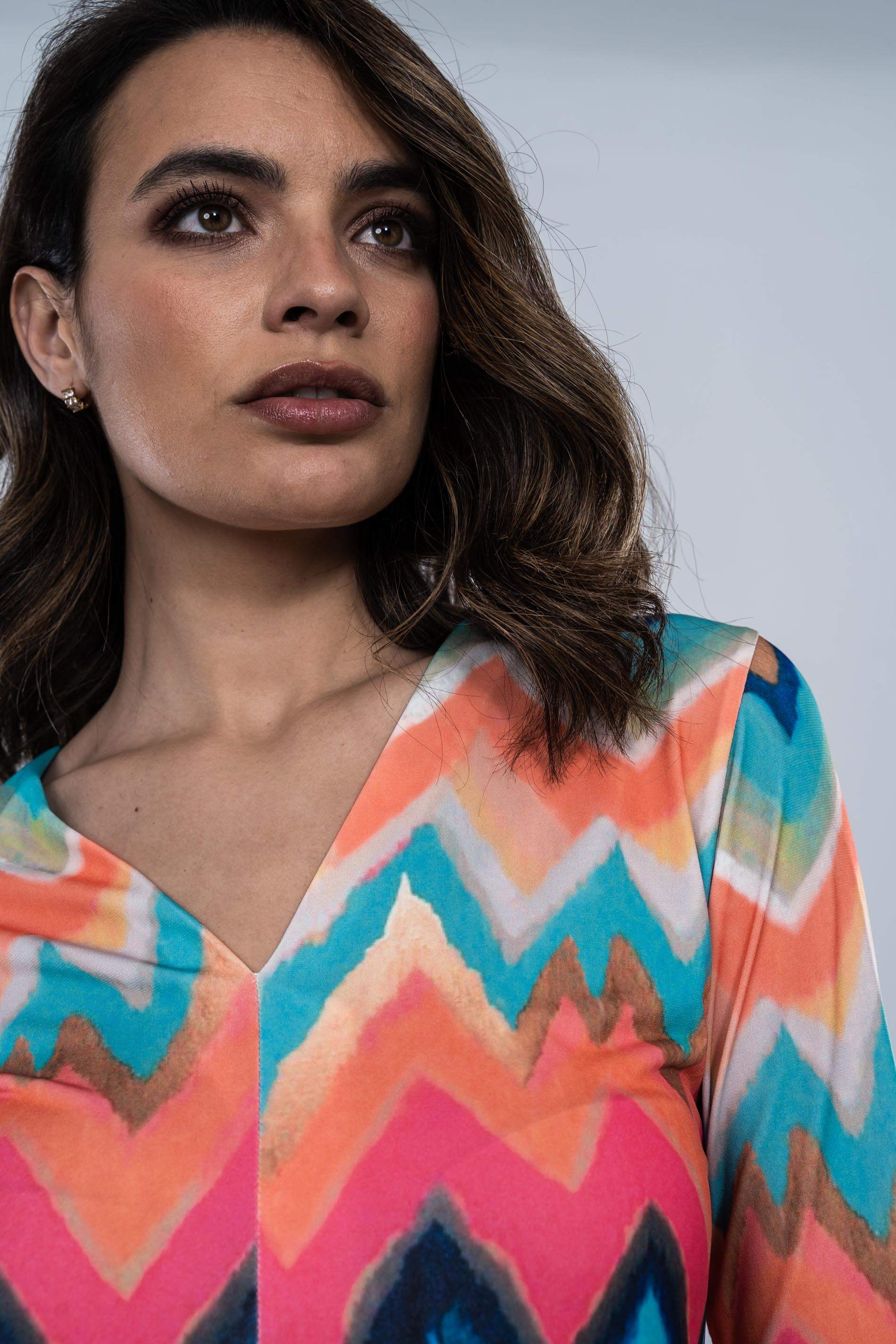 CAMISETA ZIG ZAG COLORES MANGA FRANCESA