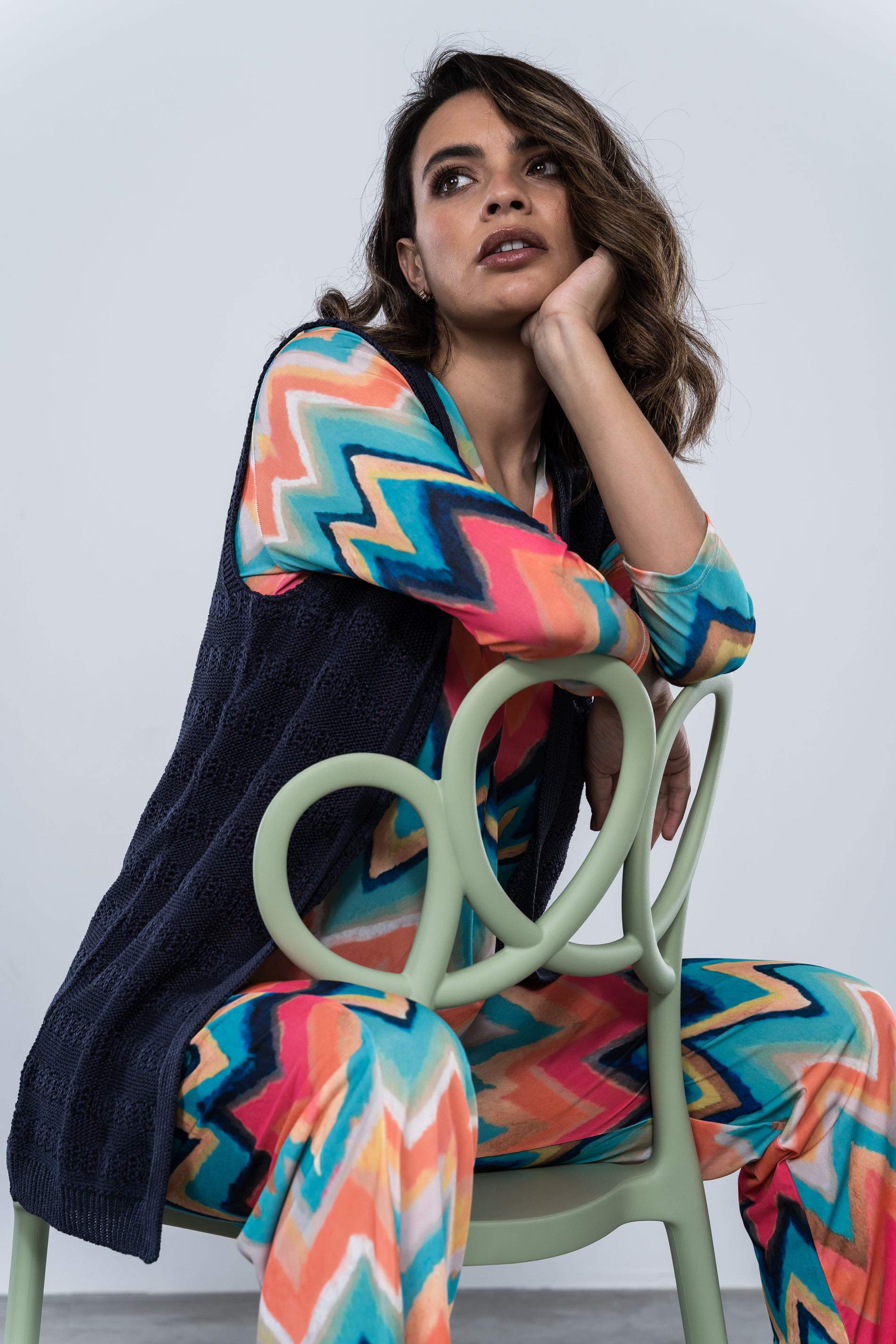 CAMISETA ZIG ZAG COLORES MANGA FRANCESA