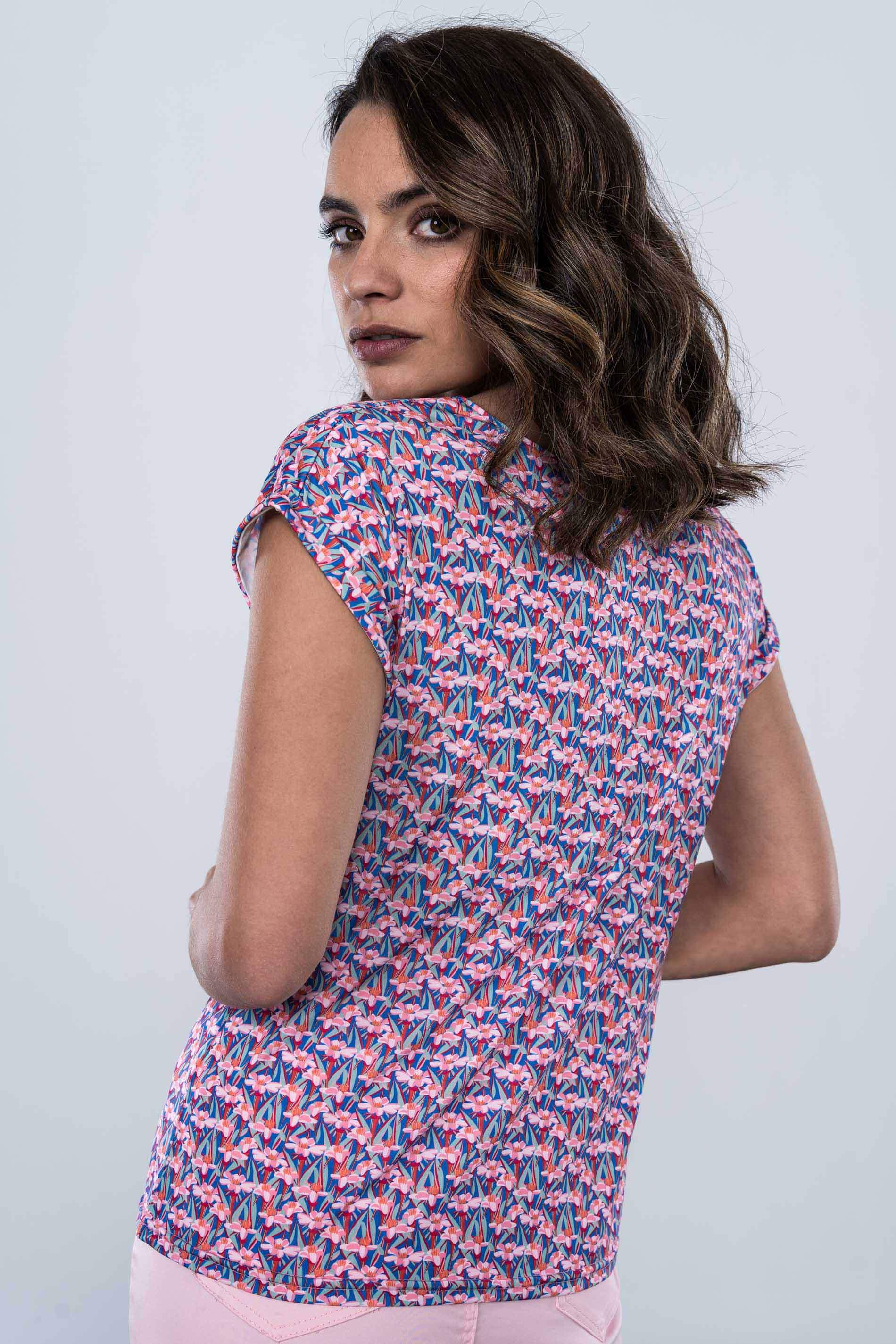 CAMISETA MINI PETALOS COLORES