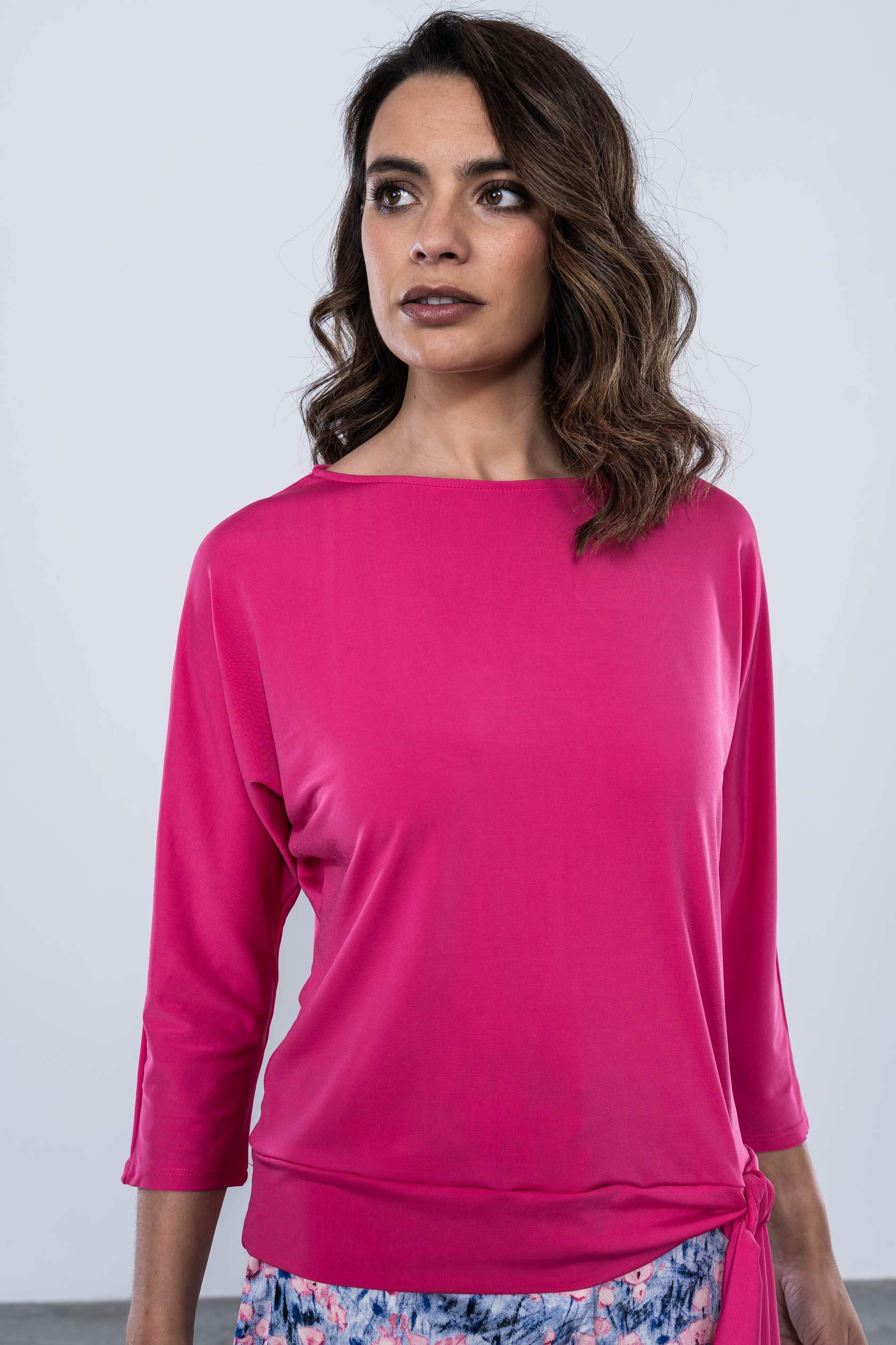 CAMISETA LAZADA CADERA FUCSIA
