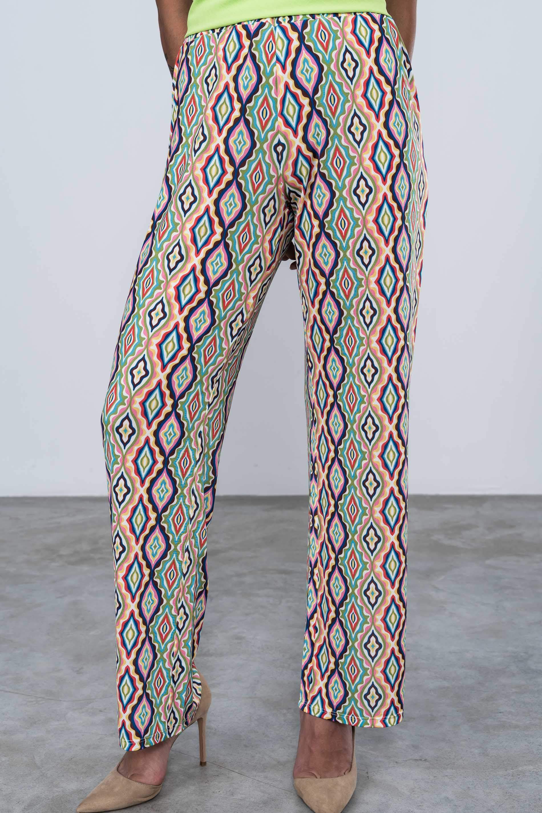 PANTALON DIBUJO ROMBO COLOR