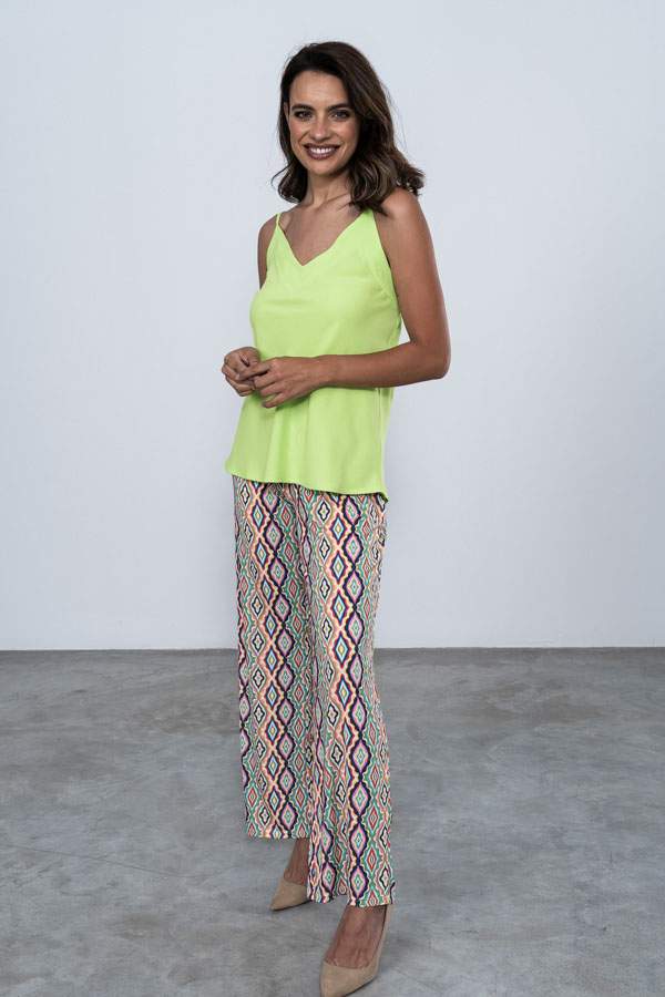 PANTALON DIBUJO ROMBO COLOR