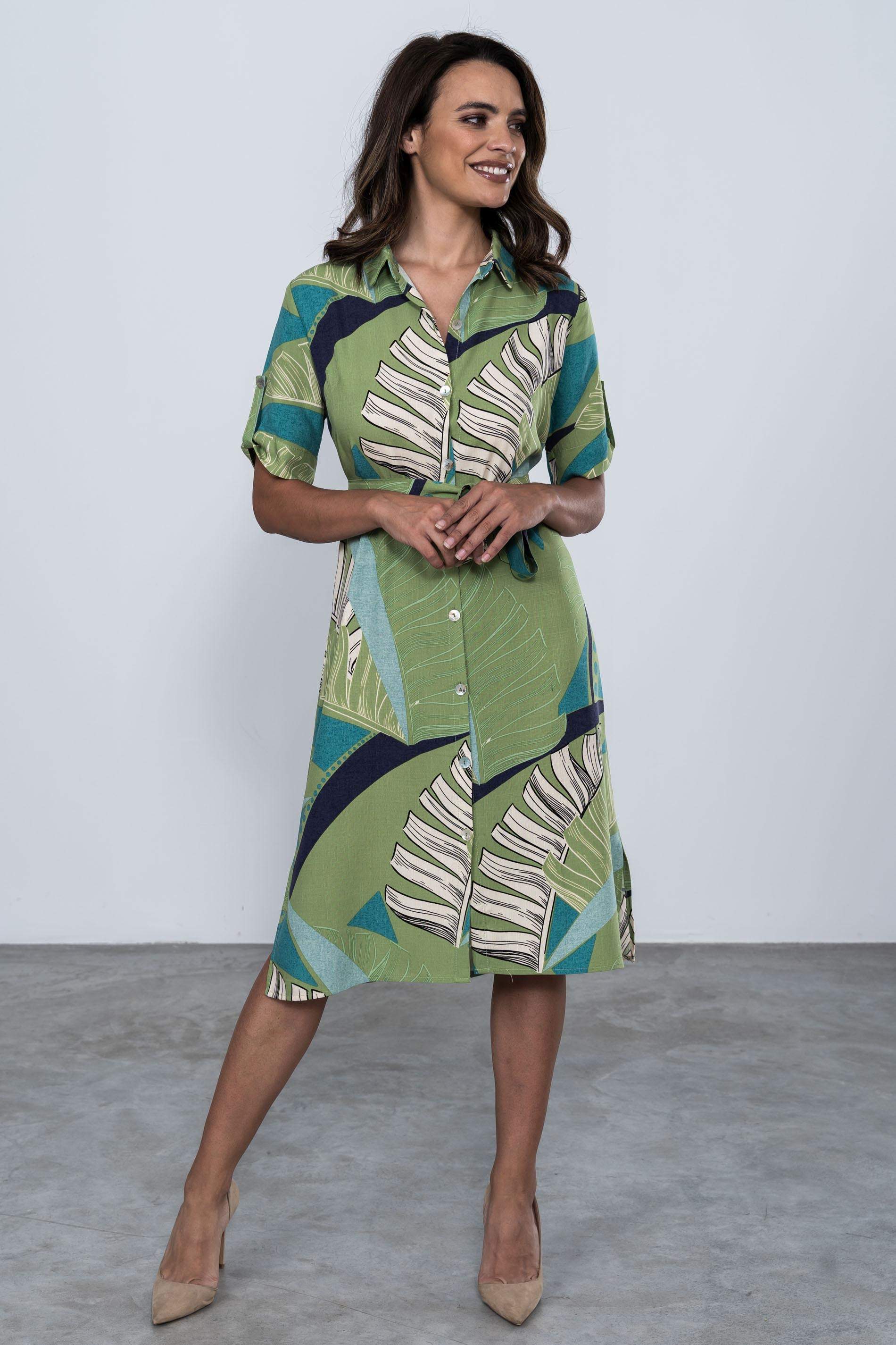 VESTIDO ESTAMPADO TROPICAL