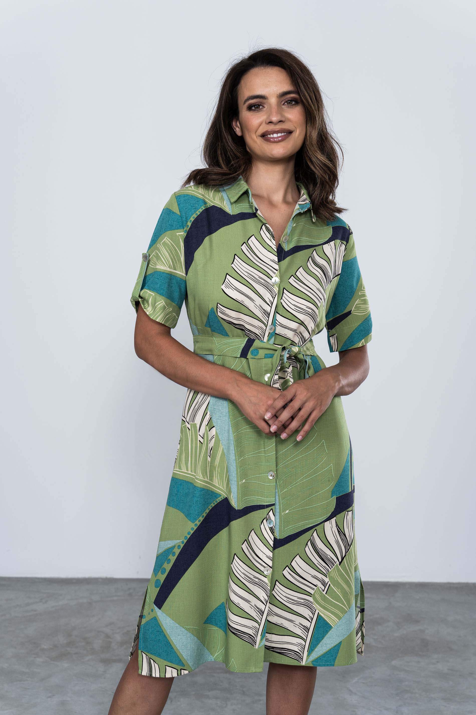 VESTIDO ESTAMPADO TROPICAL