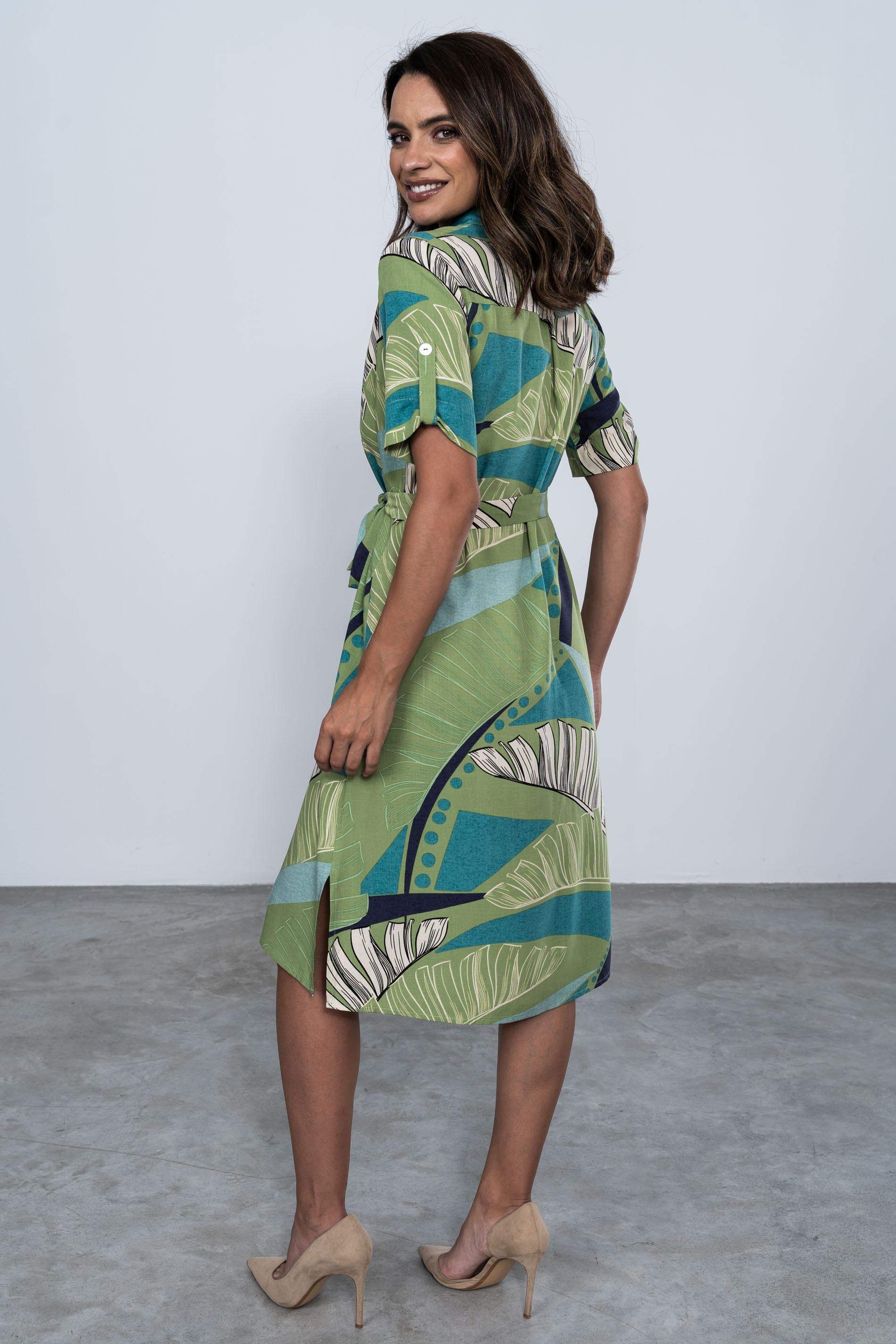 VESTIDO ESTAMPADO TROPICAL
