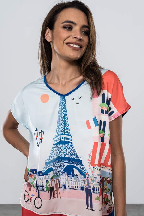 CAMISETA COMBINADA PARIS