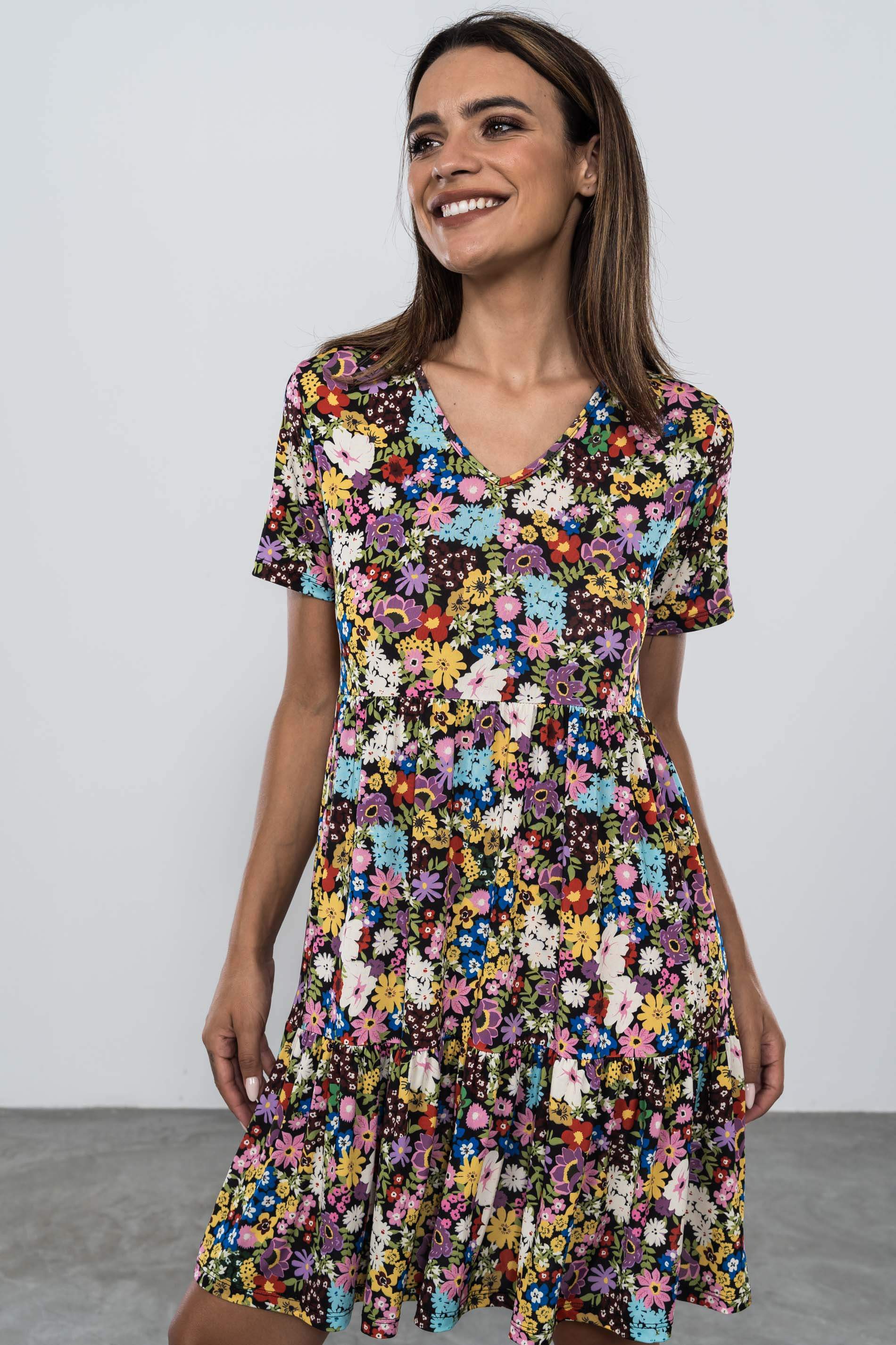 VESTIDO PUNTO COLORES JARDIN