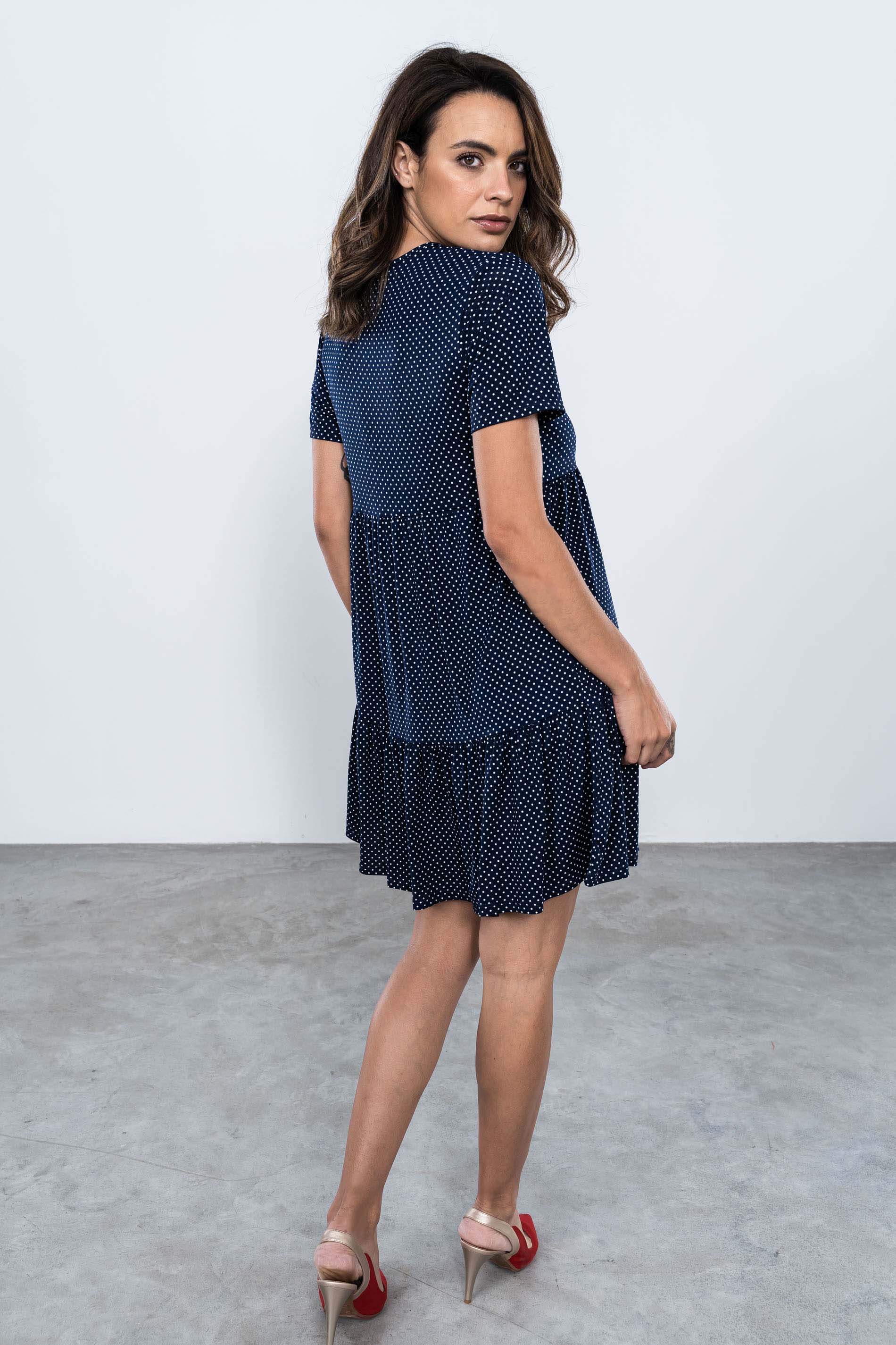 VESTIDO PUNTO CORTES TOPITOS