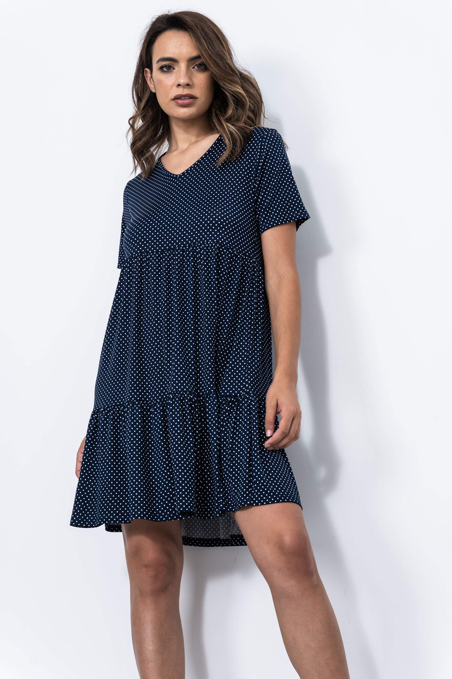 VESTIDO PUNTO CORTES TOPITOS