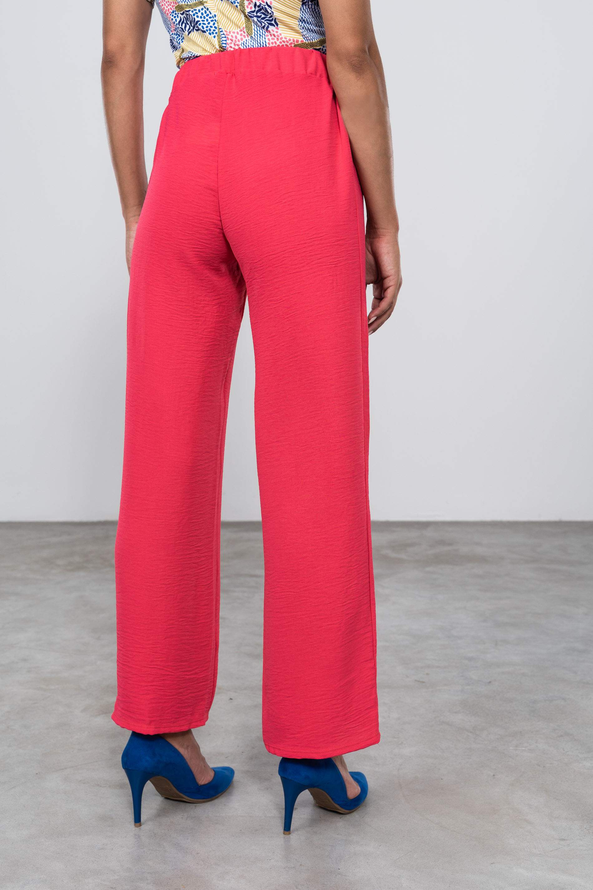 PANTALON FLUIDO GOMA FRESA.