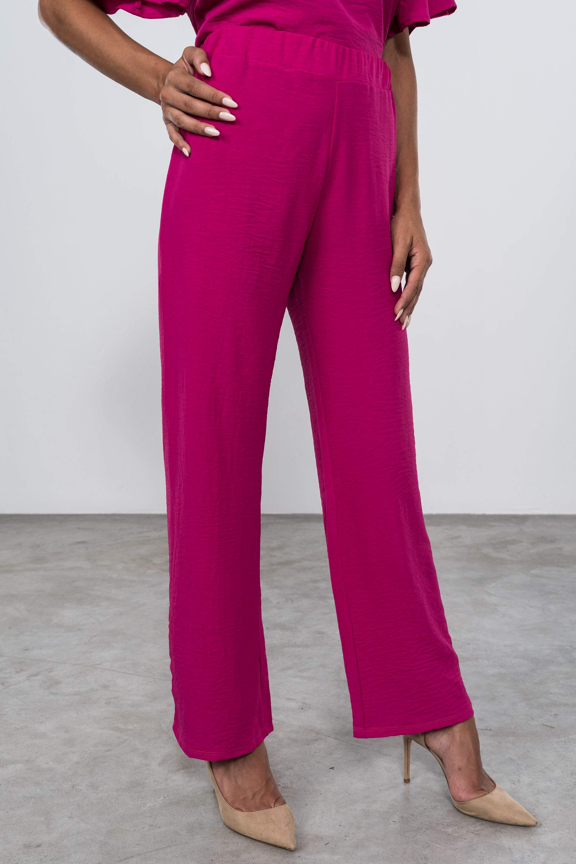 PANTALON FLUIDO COMA BUGANVILLA.