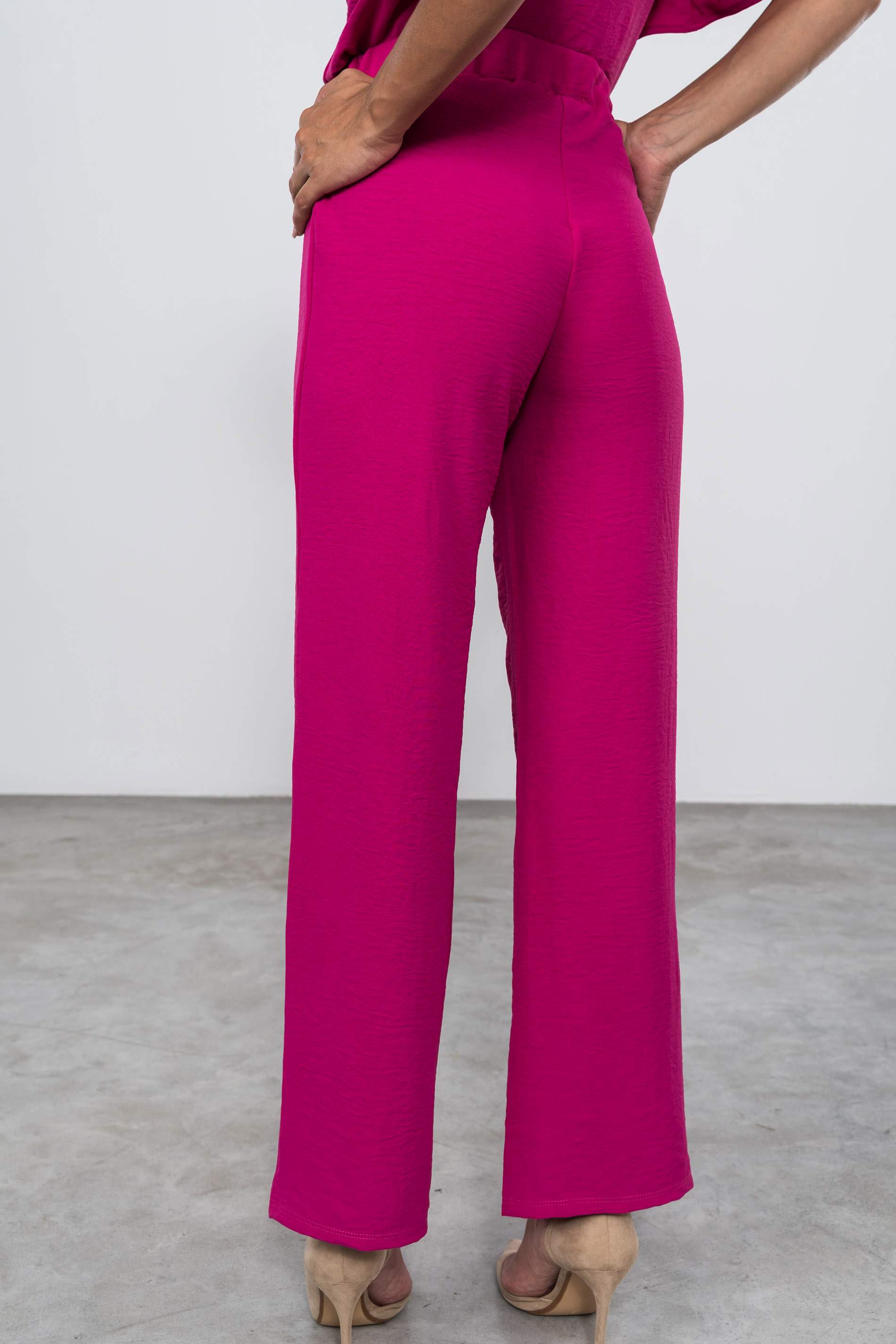 PANTALON FLUIDO COMA BUGANVILLA.