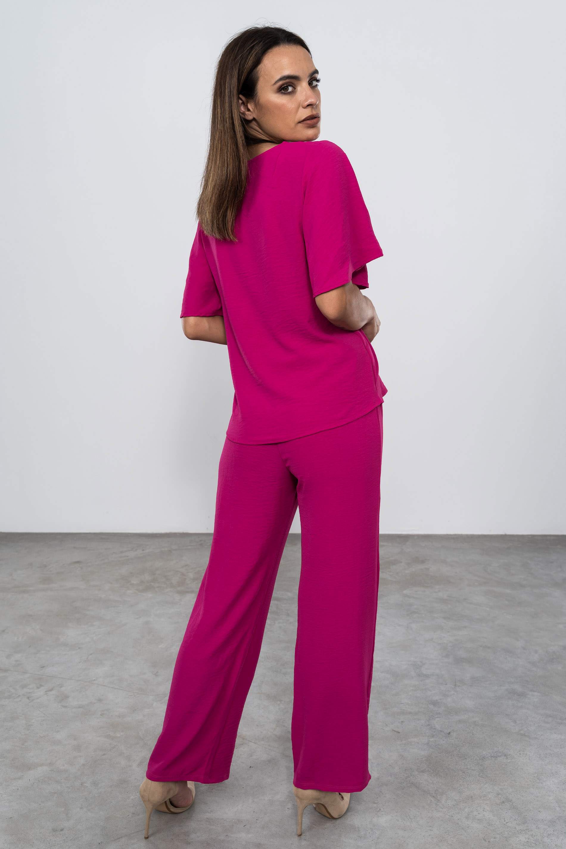 PANTALON FLUIDO COMA BUGANVILLA.