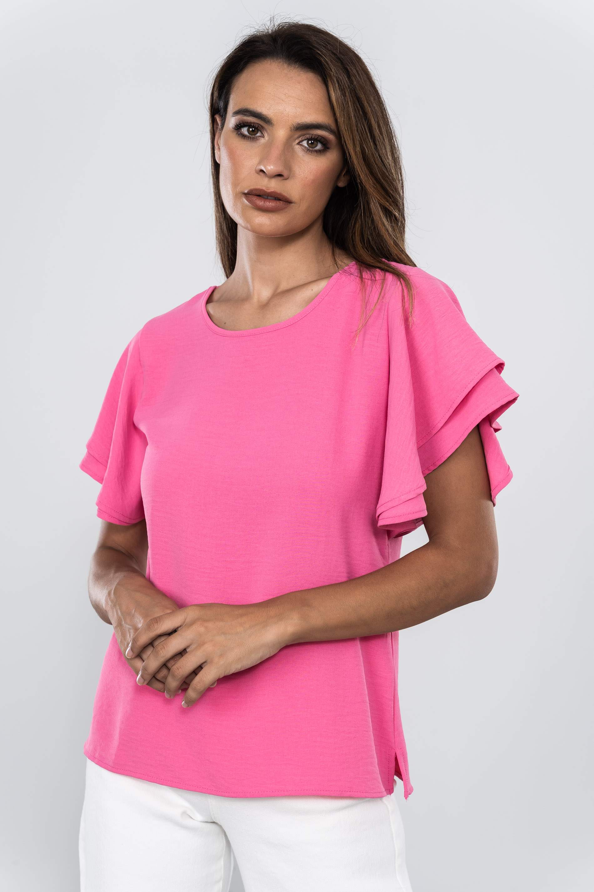 BLUSA MANGA DOBLE CAPA