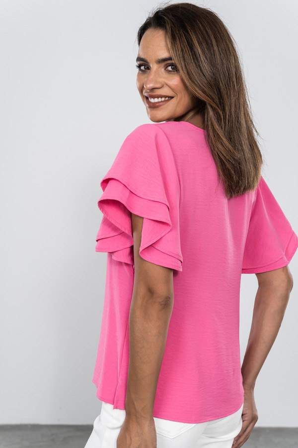 BLUSA MANGA DOBLE CAPA