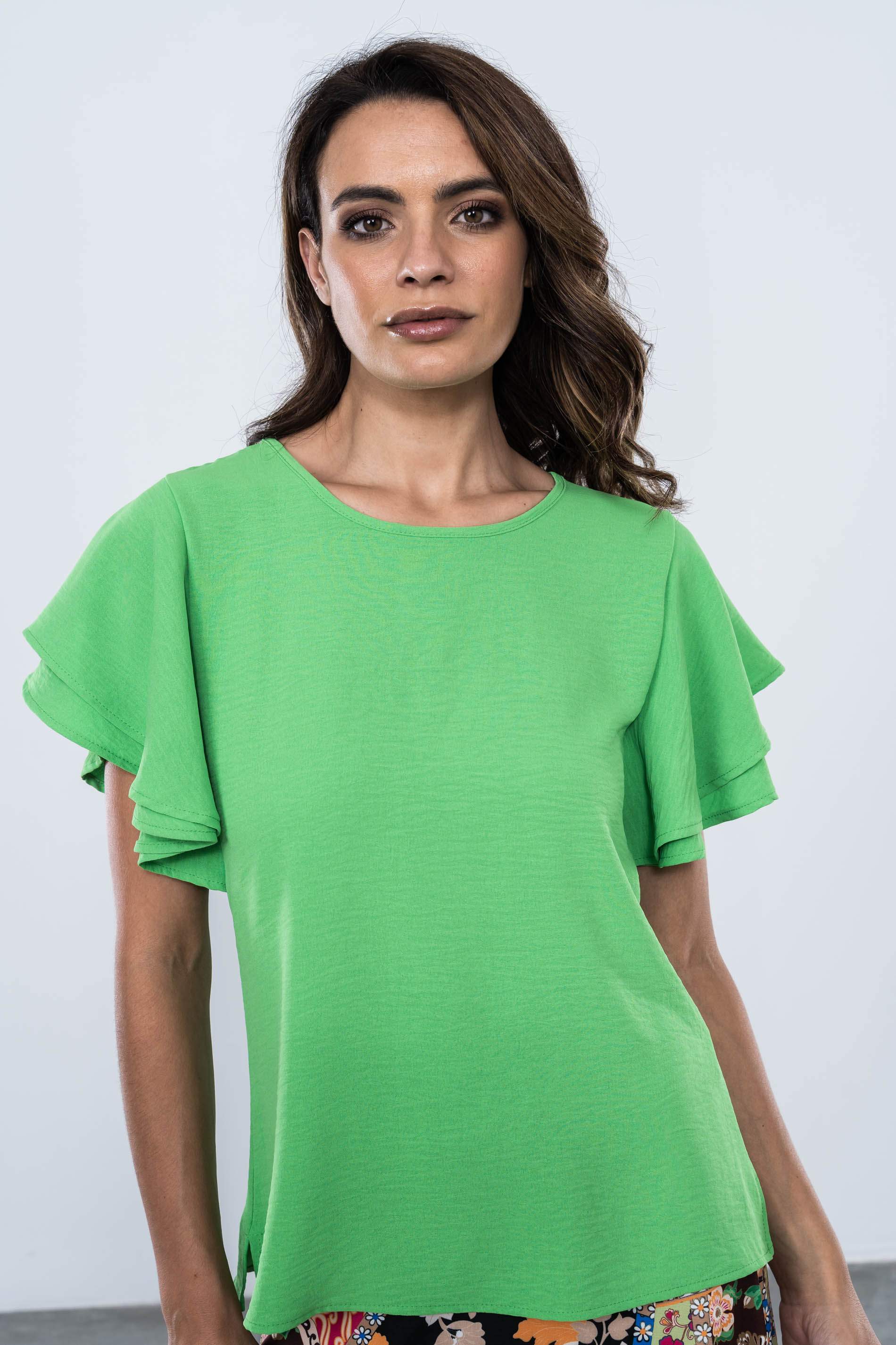 BLUSA MANGAS DOBLE CAPA
