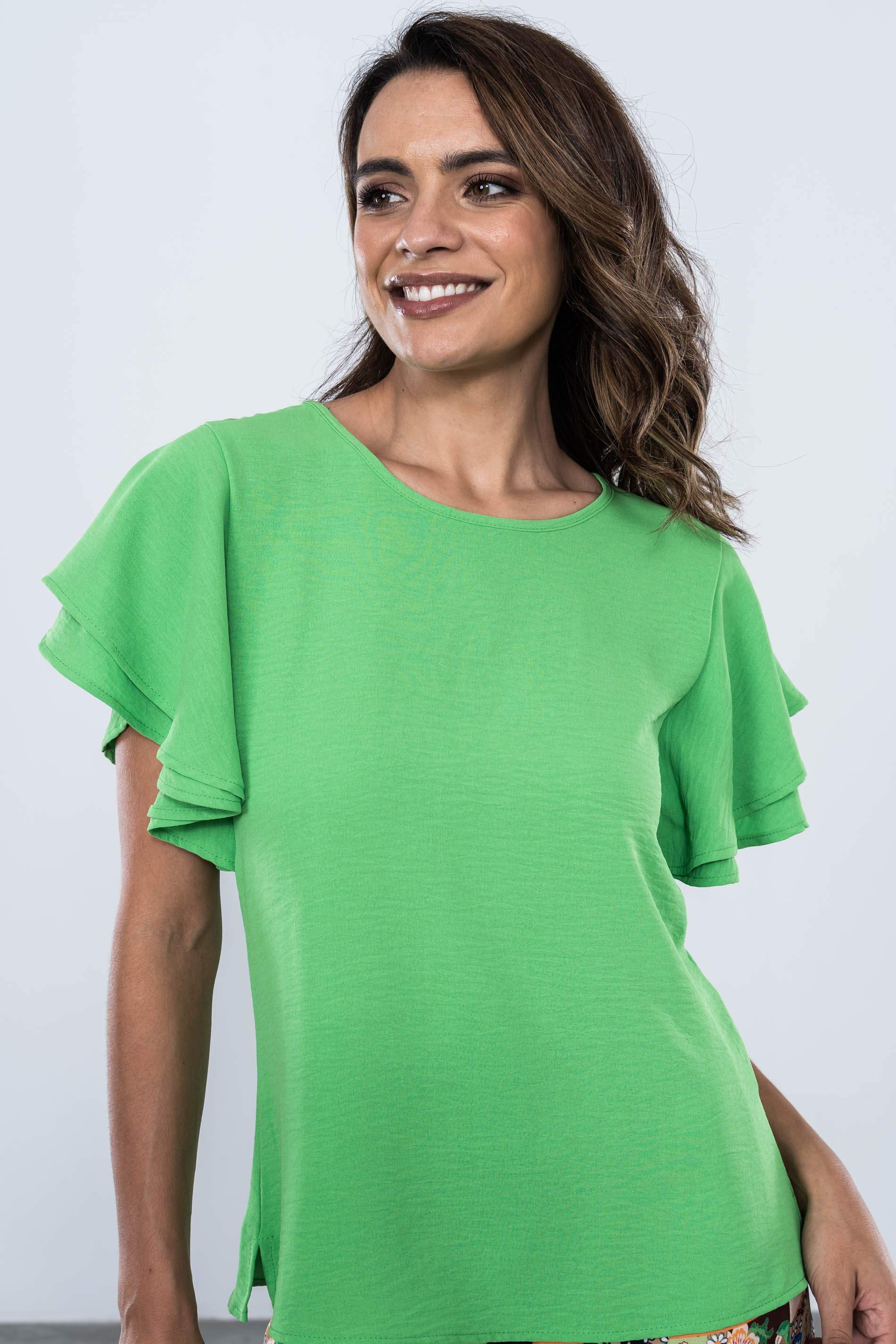 BLUSA MANGAS DOBLE CAPA