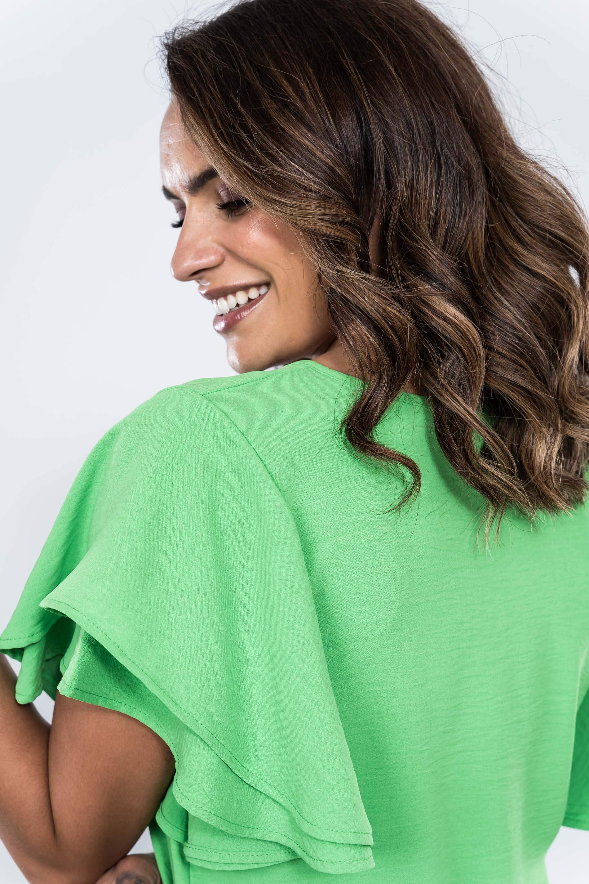 BLUSA MANGAS DOBLE CAPA