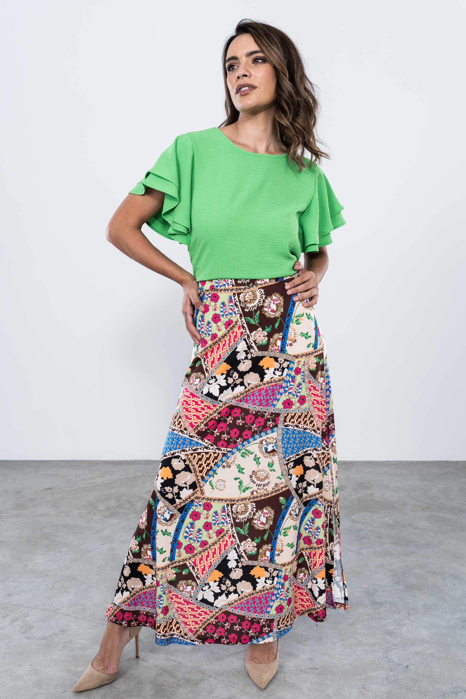 BLUSA MANGAS DOBLE CAPA