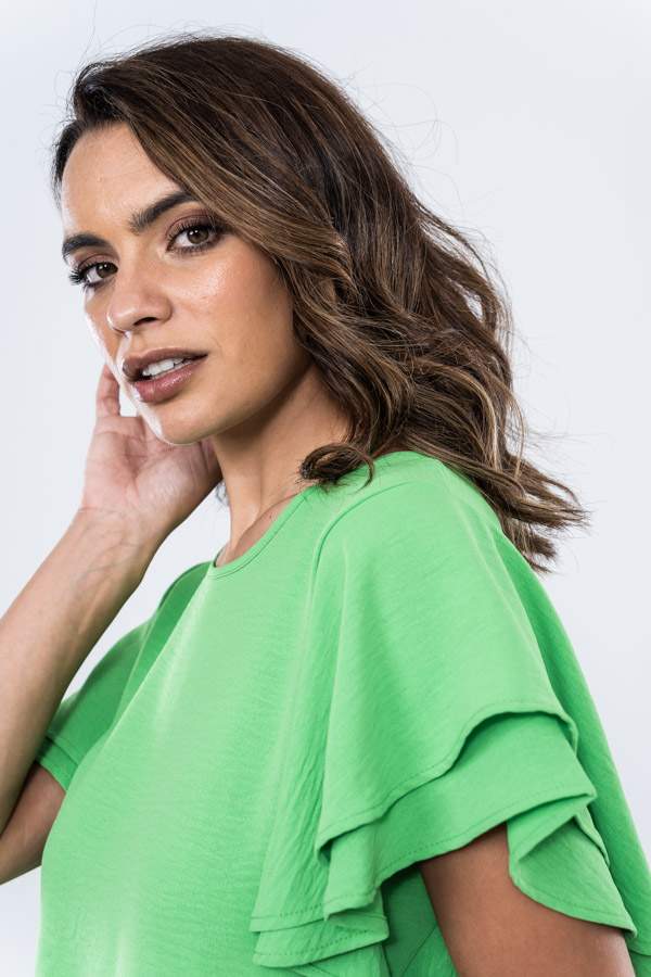 BLUSA MANGAS DOBLE CAPA