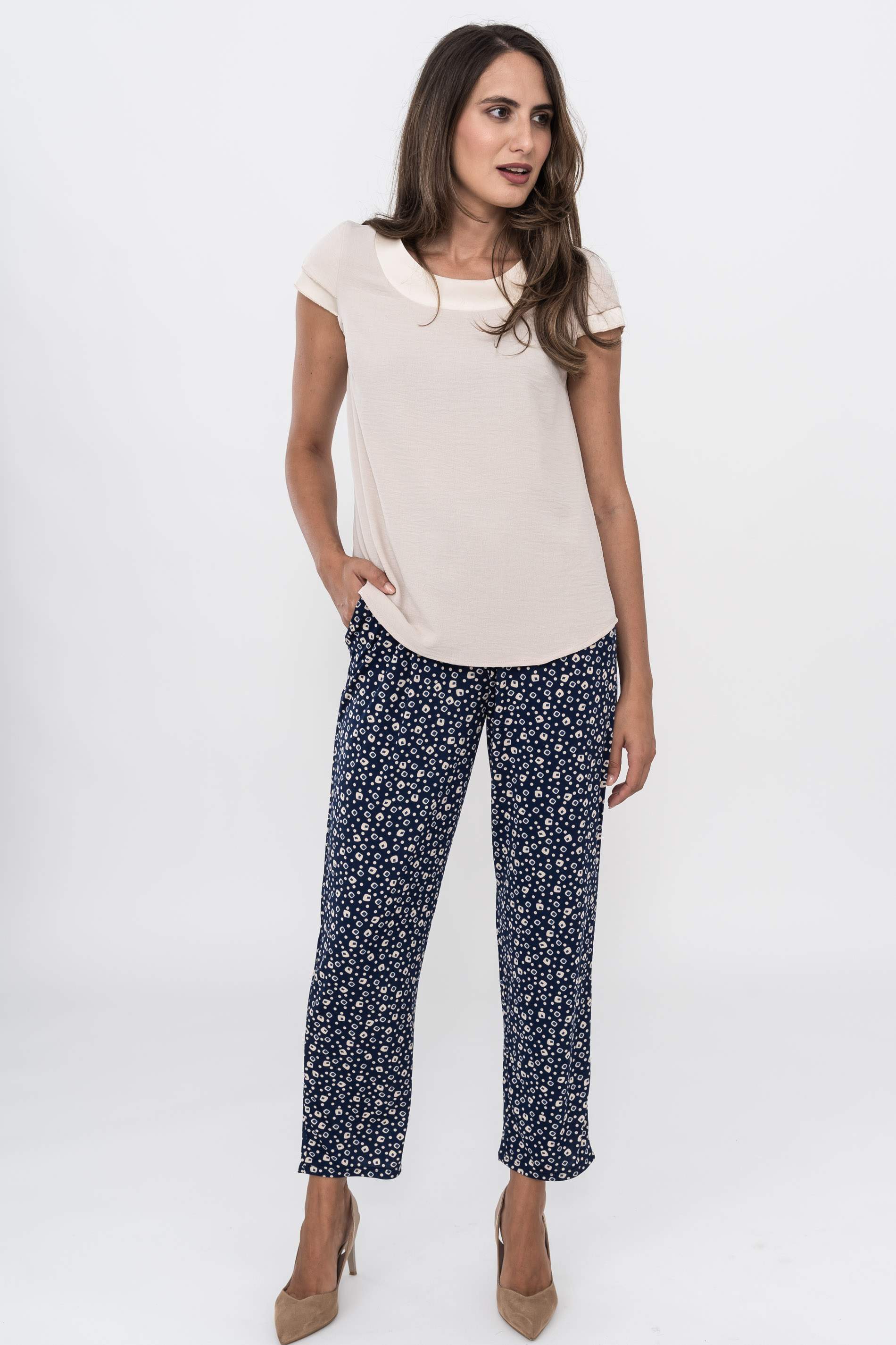 PANTALON PUNTO CORDON BICOLOR