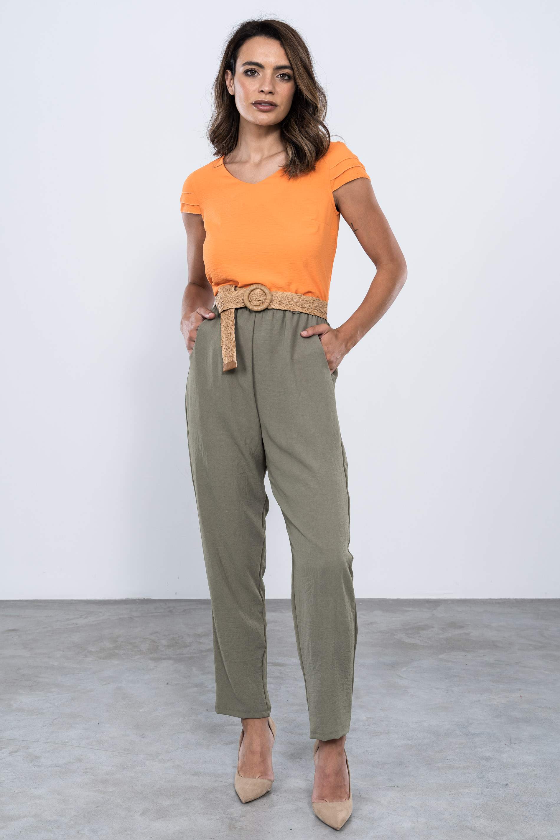 PANTALON HOLGADO BASICO KAKI