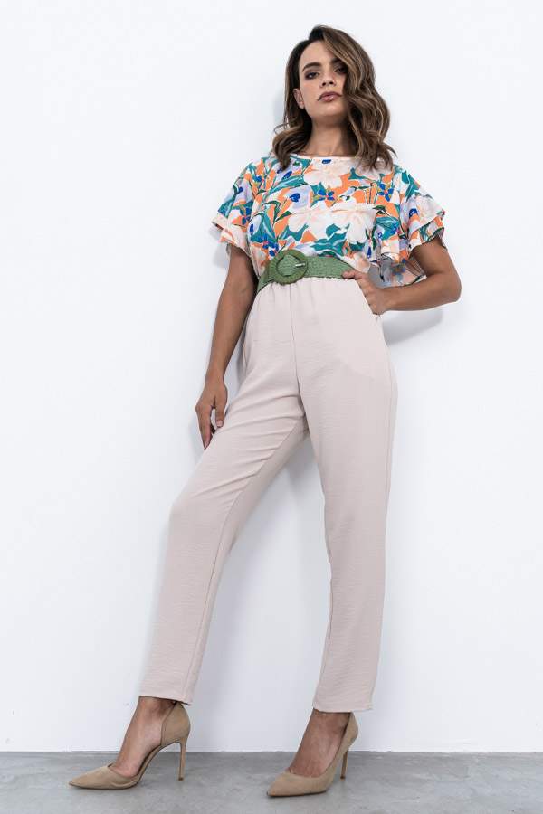 PANTALON HOLGADO BASICO BEIGE