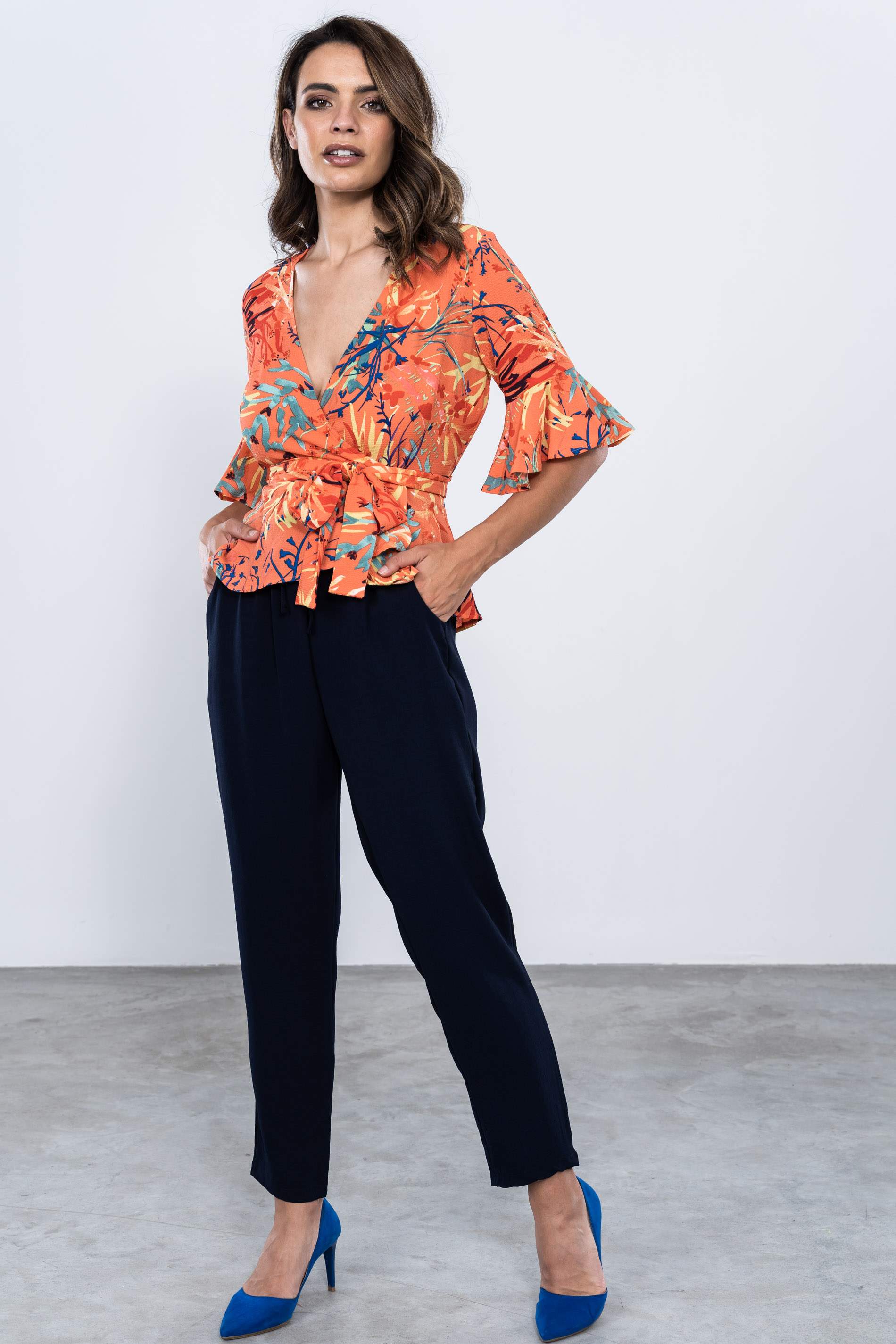 PANTALON HOLGADO BASICO MARINO