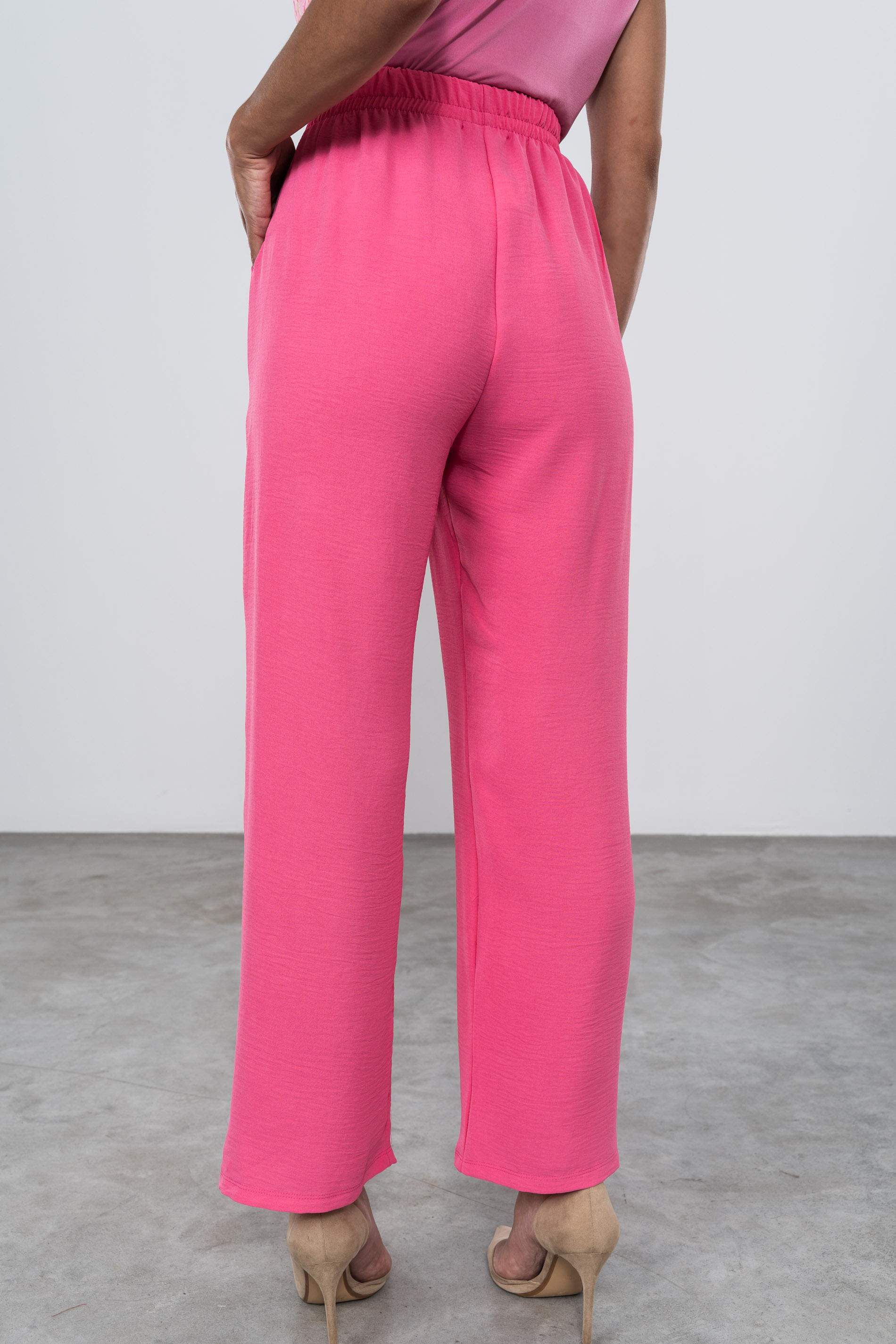 PANTALON HOLGADO RECTO ROSA
