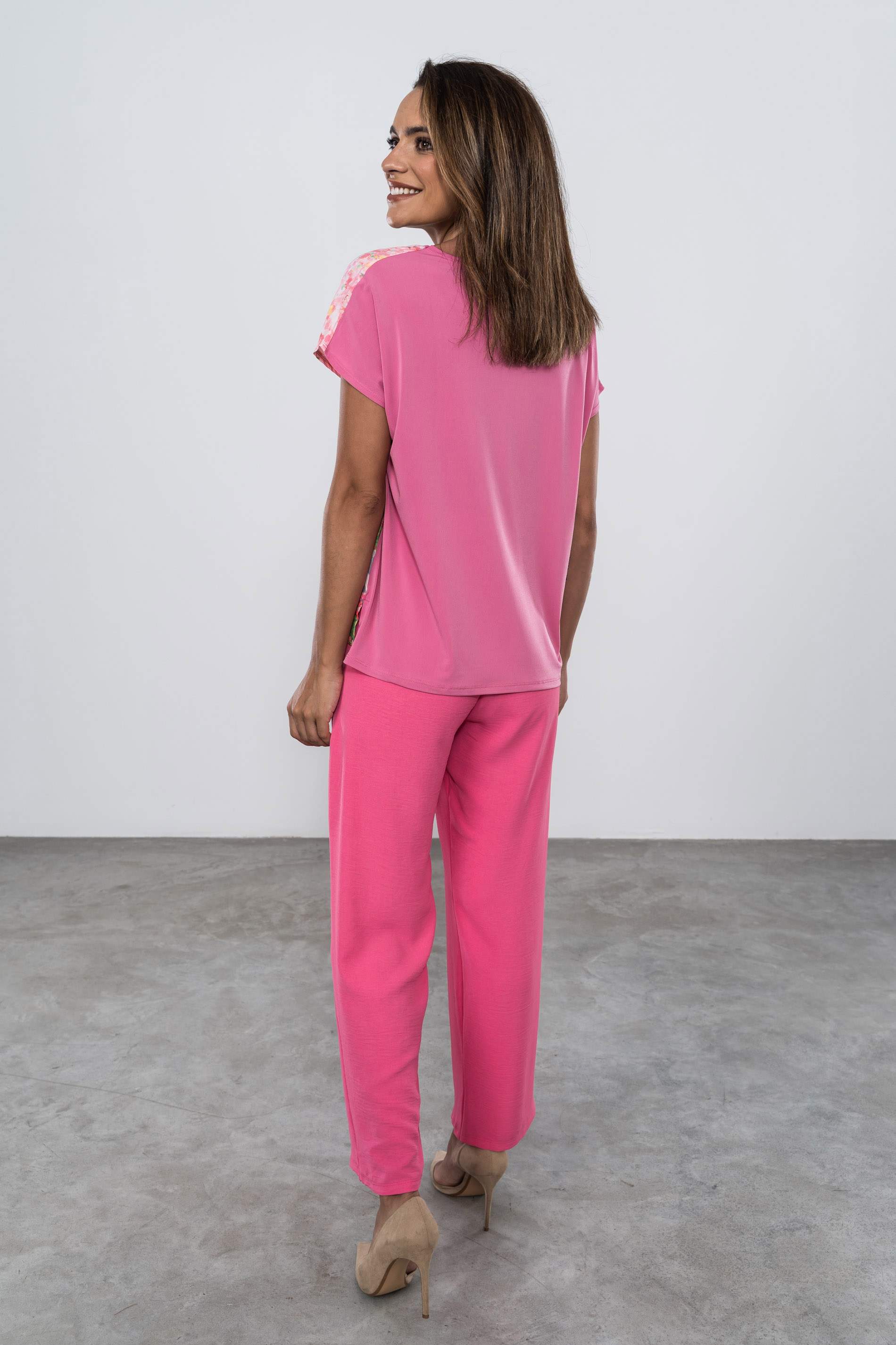 PANTALON HOLGADO RECTO ROSA