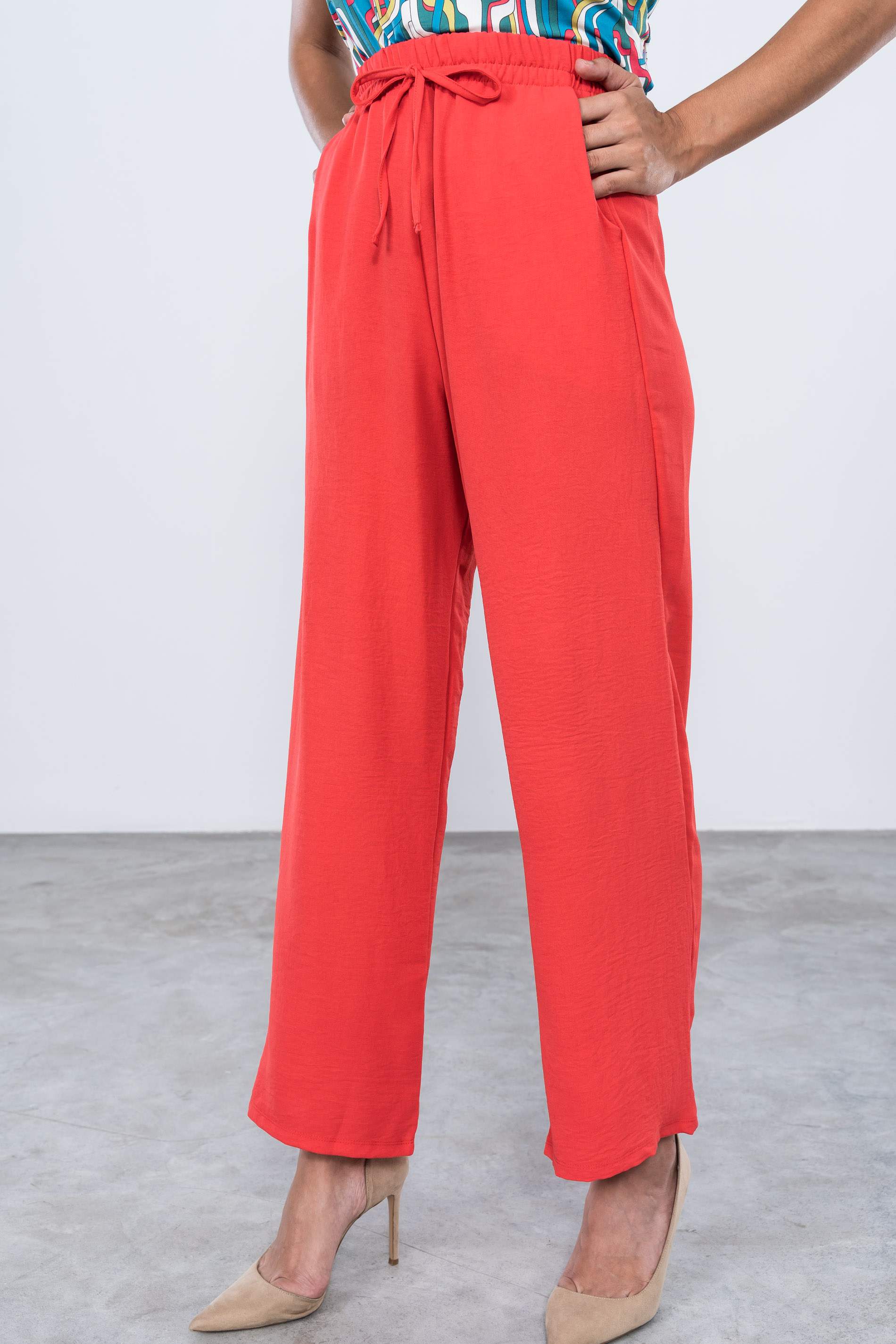 PANTALON HOLGADO RECTO CORAL
