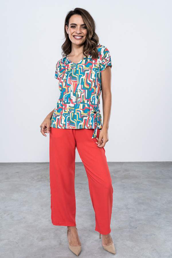 PANTALON HOLGADO RECTO CORAL