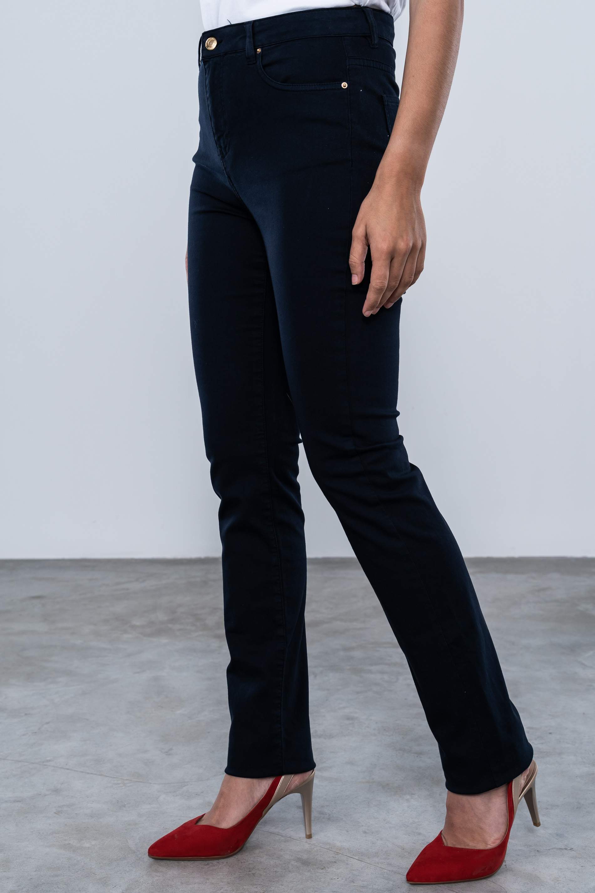 PANTALON 5 BOLSILLOS RECTO MARINO
