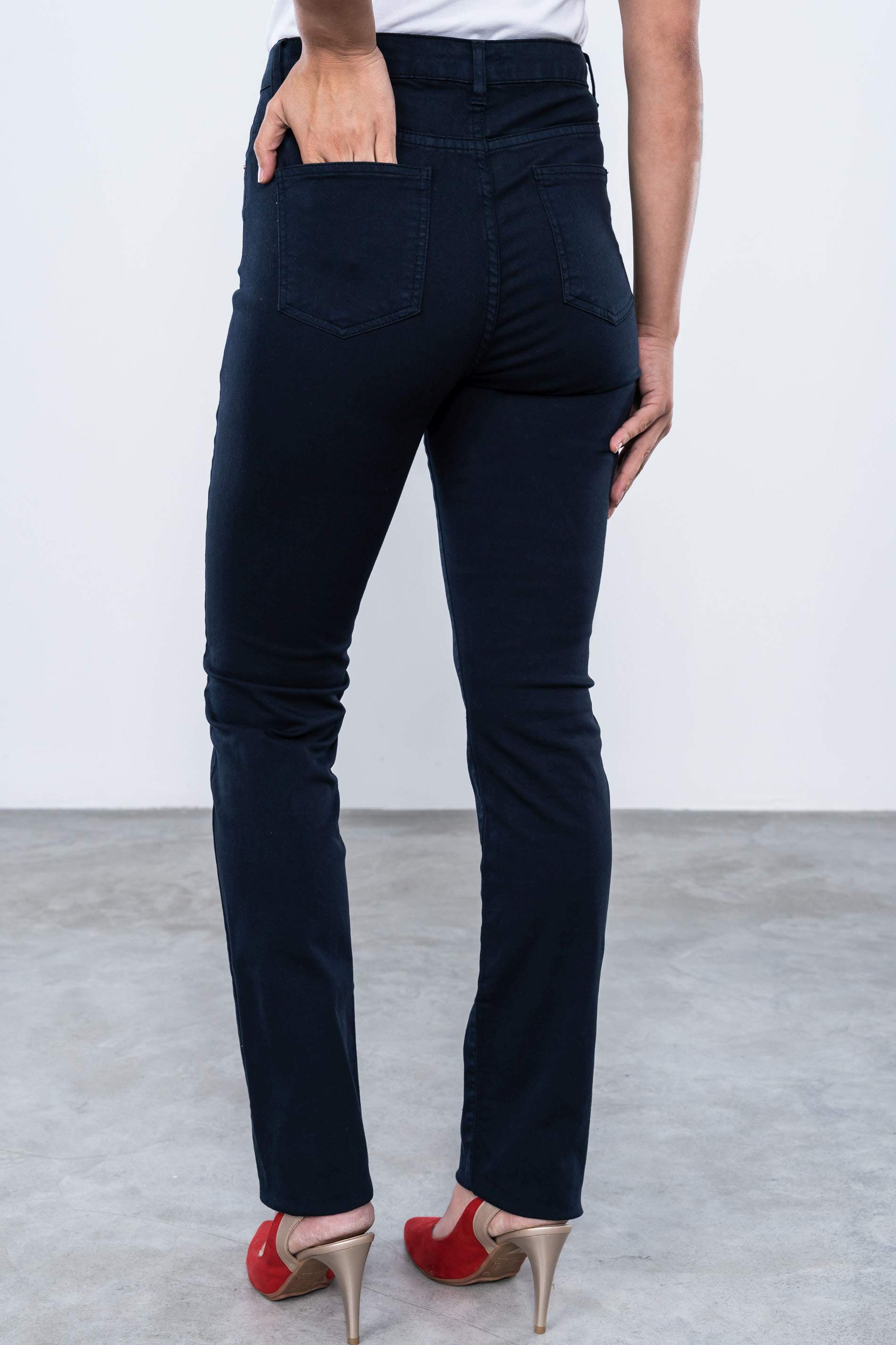 PANTALON 5 BOLSILLOS RECTO MARINO