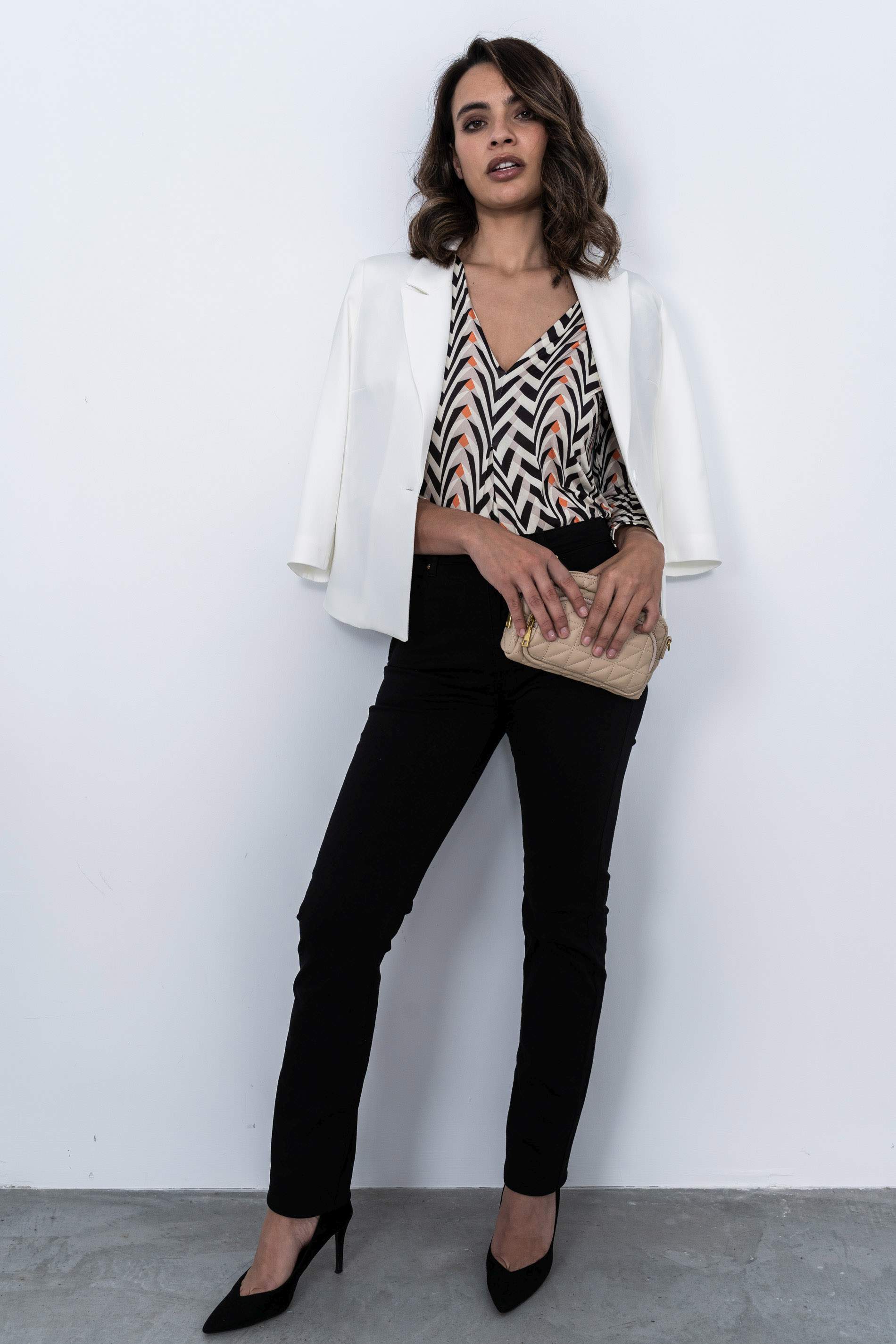 PANTALON 5 BOLSILLOS RECTO NEGRO