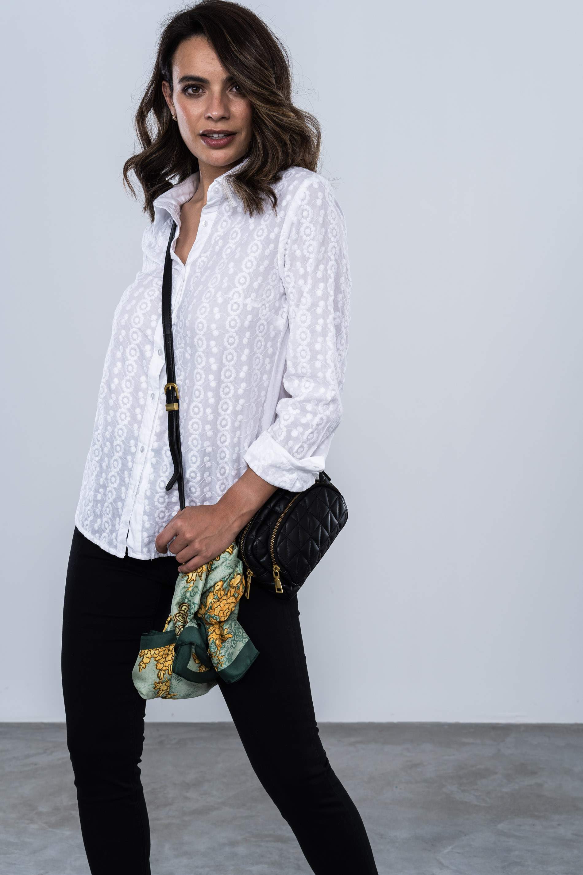 PANTALÓN SATEN GOMA CINTURA NEGRO