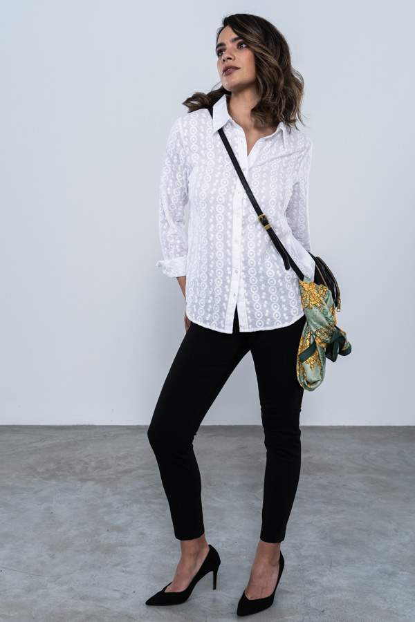 PANTALÓN SATEN GOMA CINTURA NEGRO