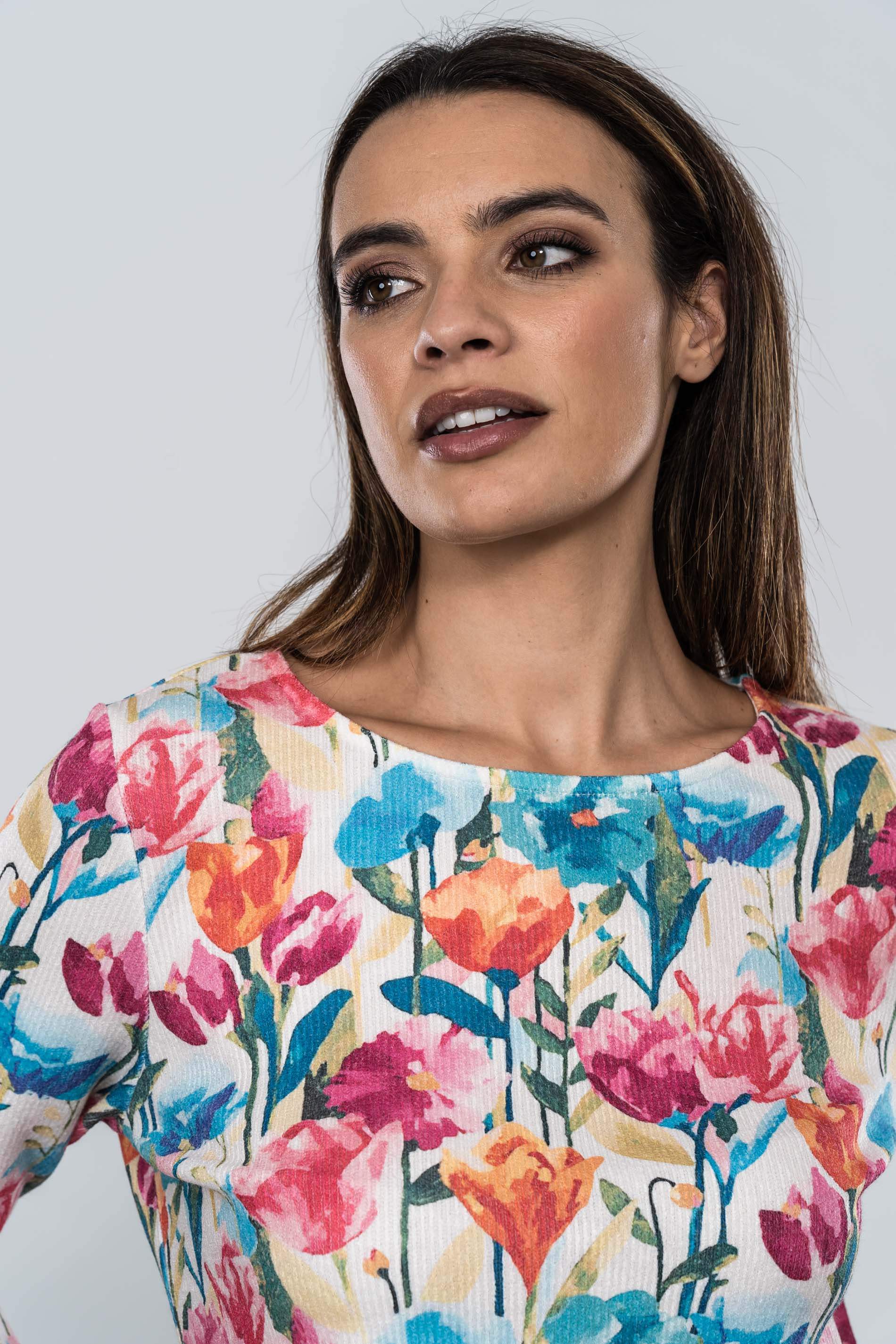 JERSEY ESTAMPADO TULIPANES