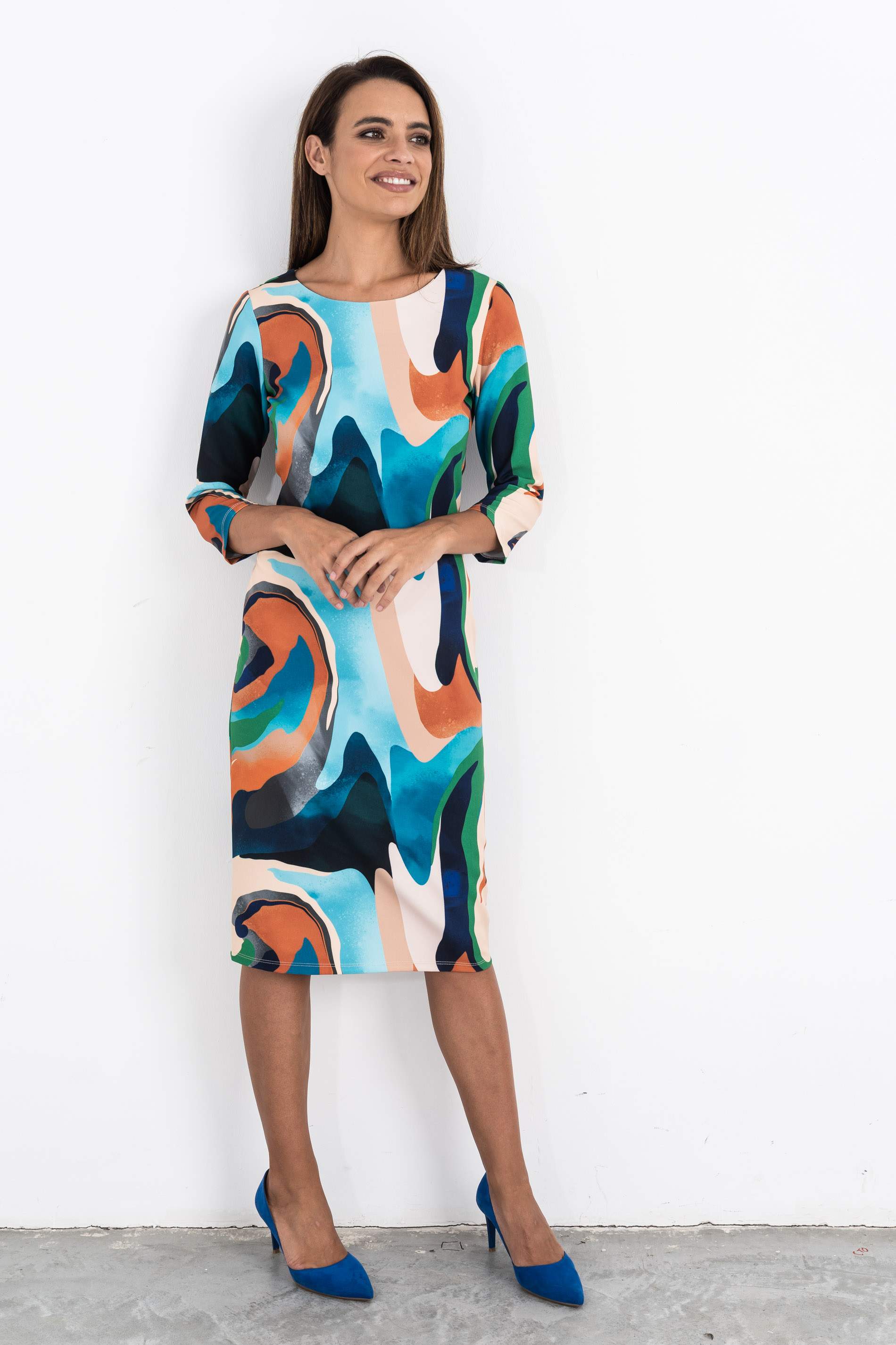 VESTIDO RECTO COLORES