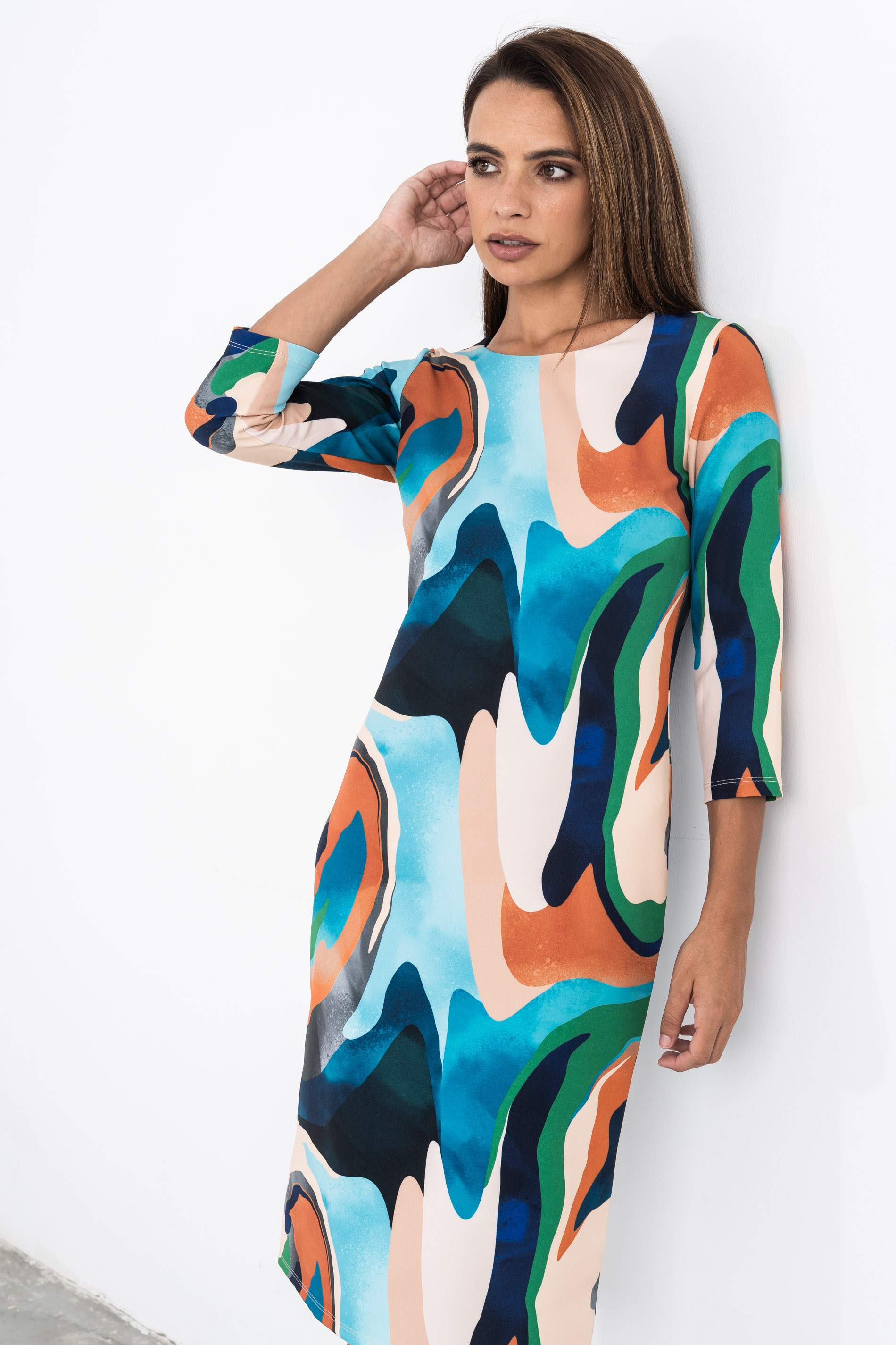 VESTIDO RECTO COLORES
