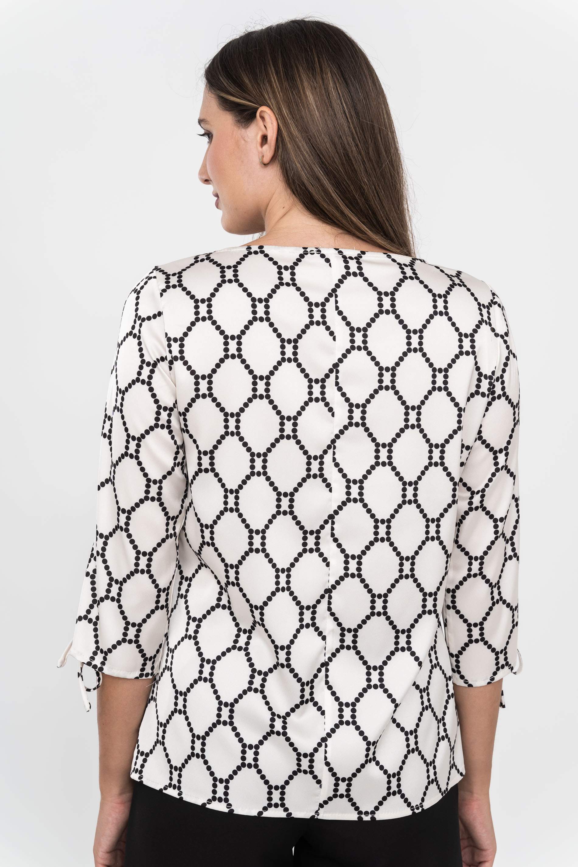 BLUSA ABERTURA LACITO BICOLOR