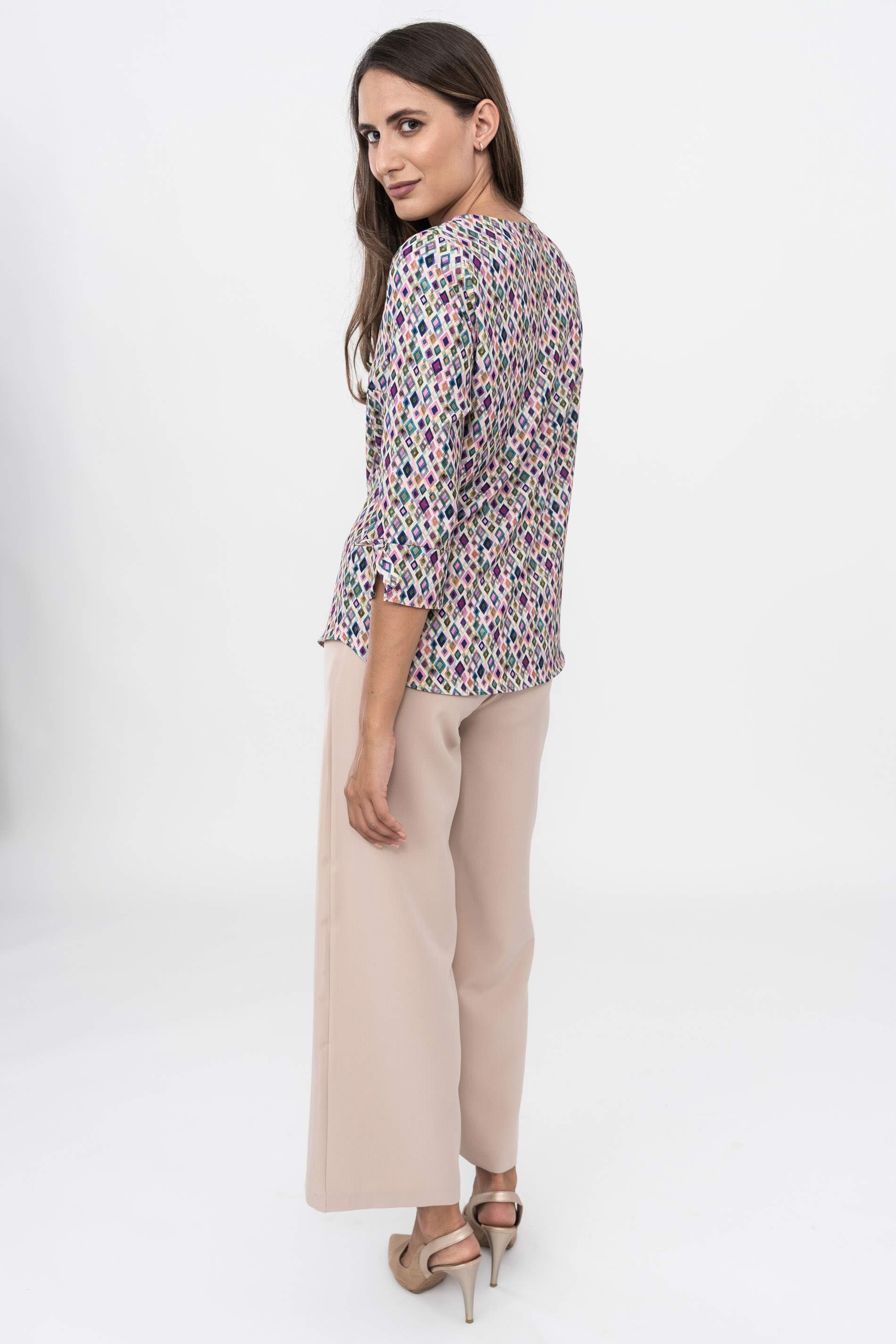PANTALON ANCHO VESTIR BEIGE
