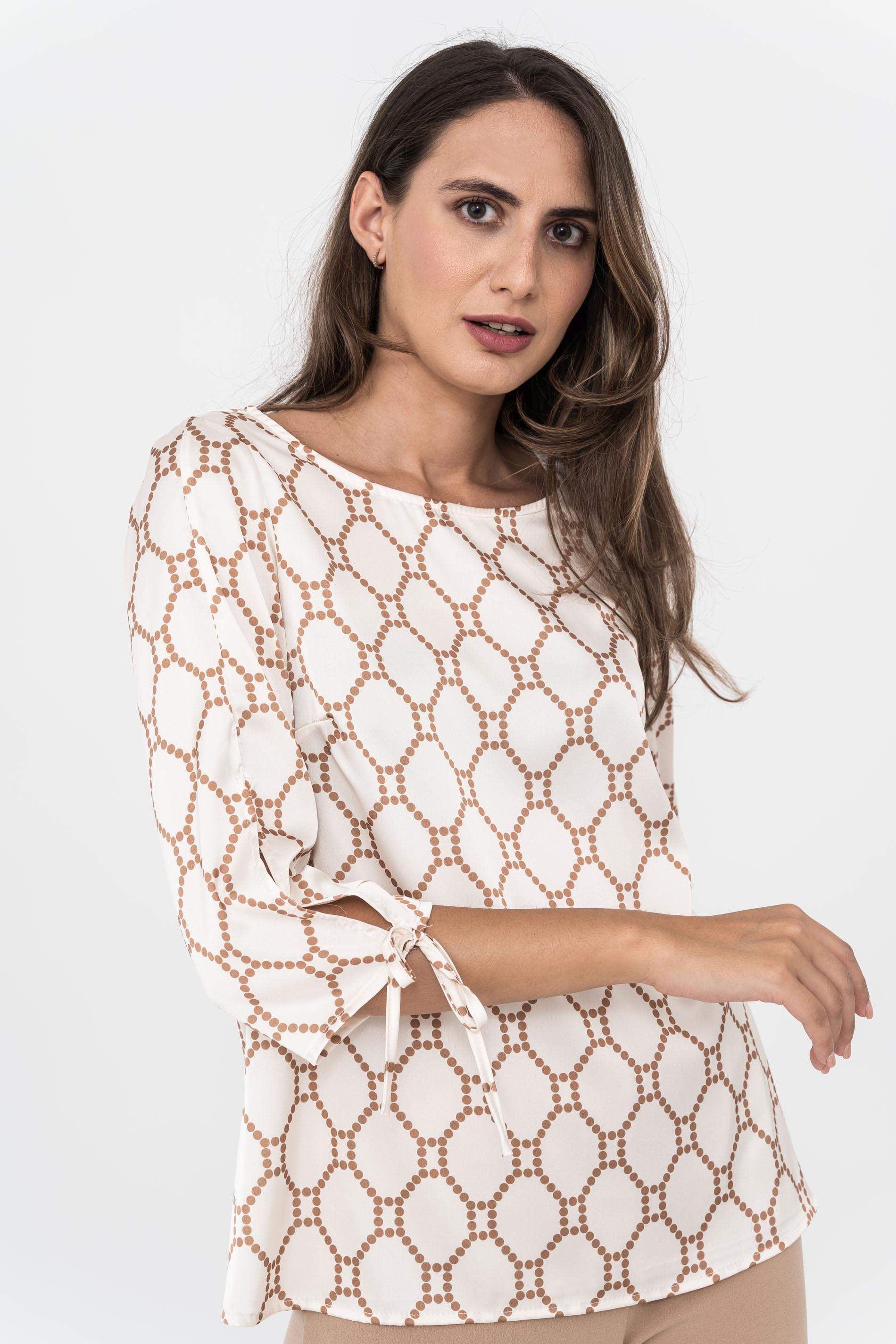 BLUSA ABERTURA LACITO BICOLOR