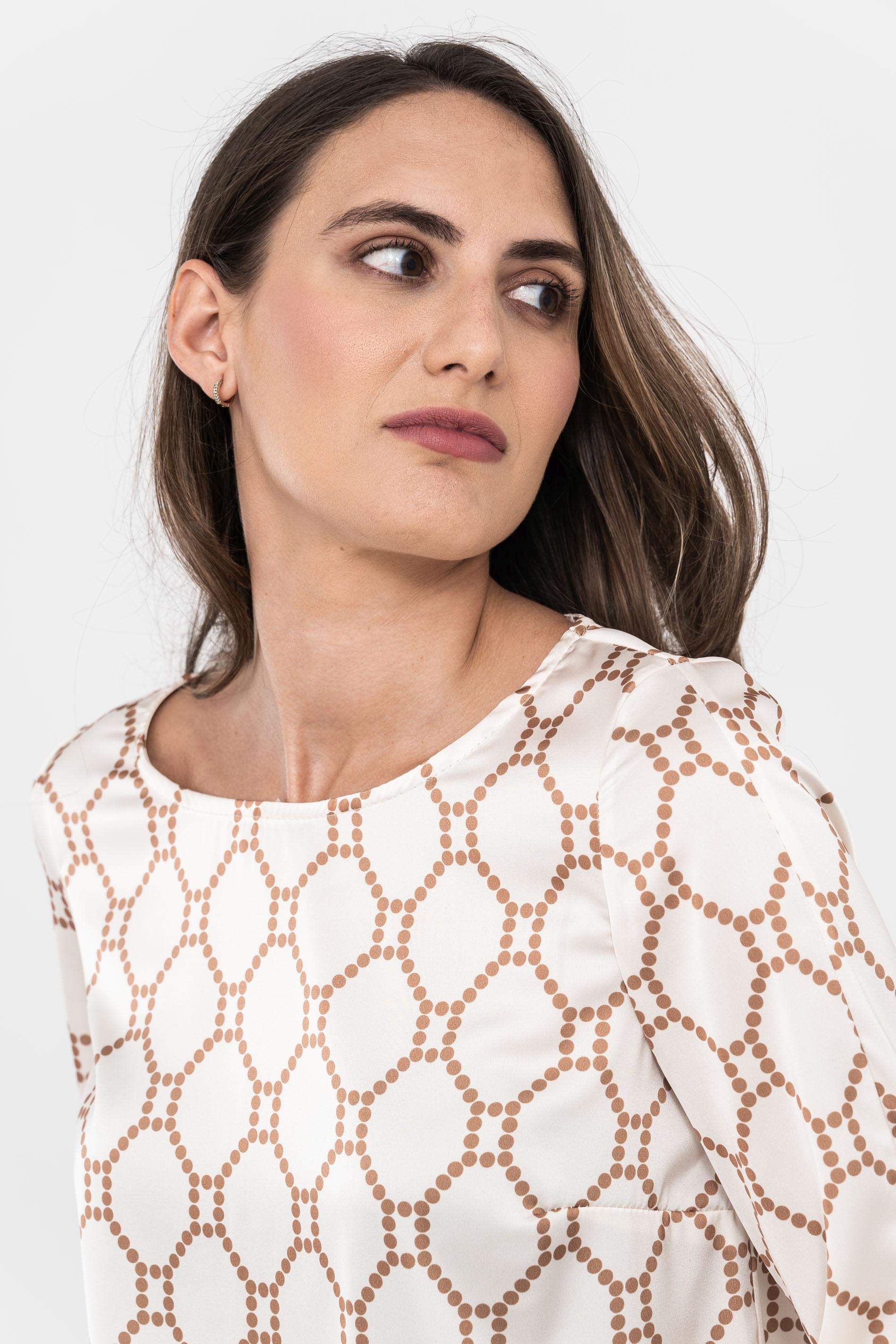 BLUSA ABERTURA LACITO BICOLOR